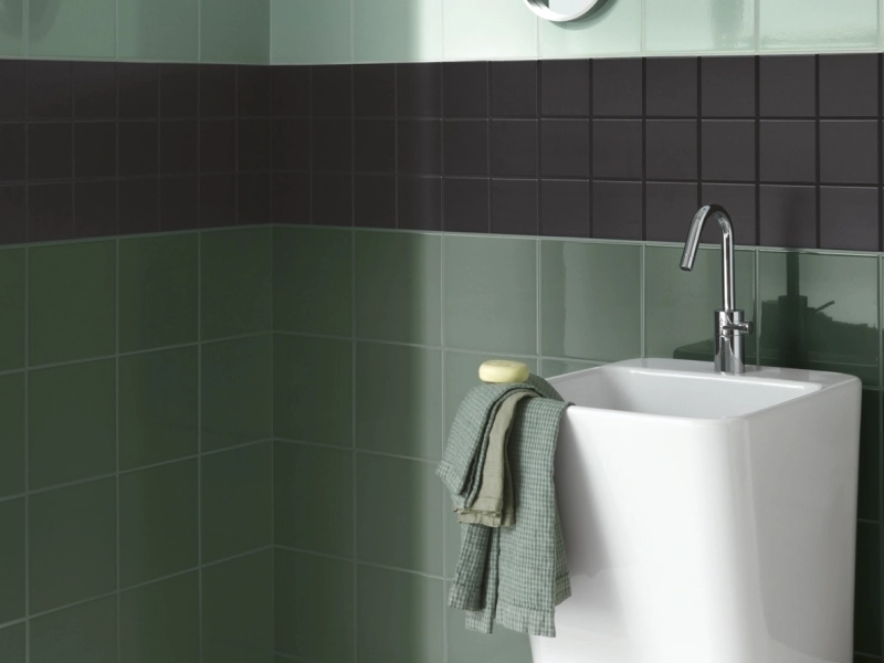 Gres porcelanowy Ragno Unitech efekt kolor w przestronnej strefie dziennej