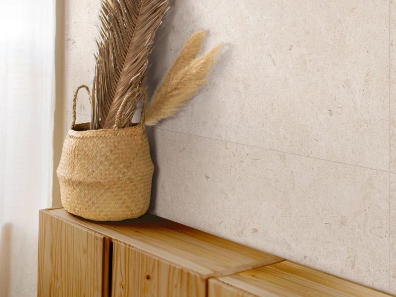 Ragno Eterna – gres imitujący terrazzo, Kamień, Beton, Marmur w salonie w stylu skandynawskim