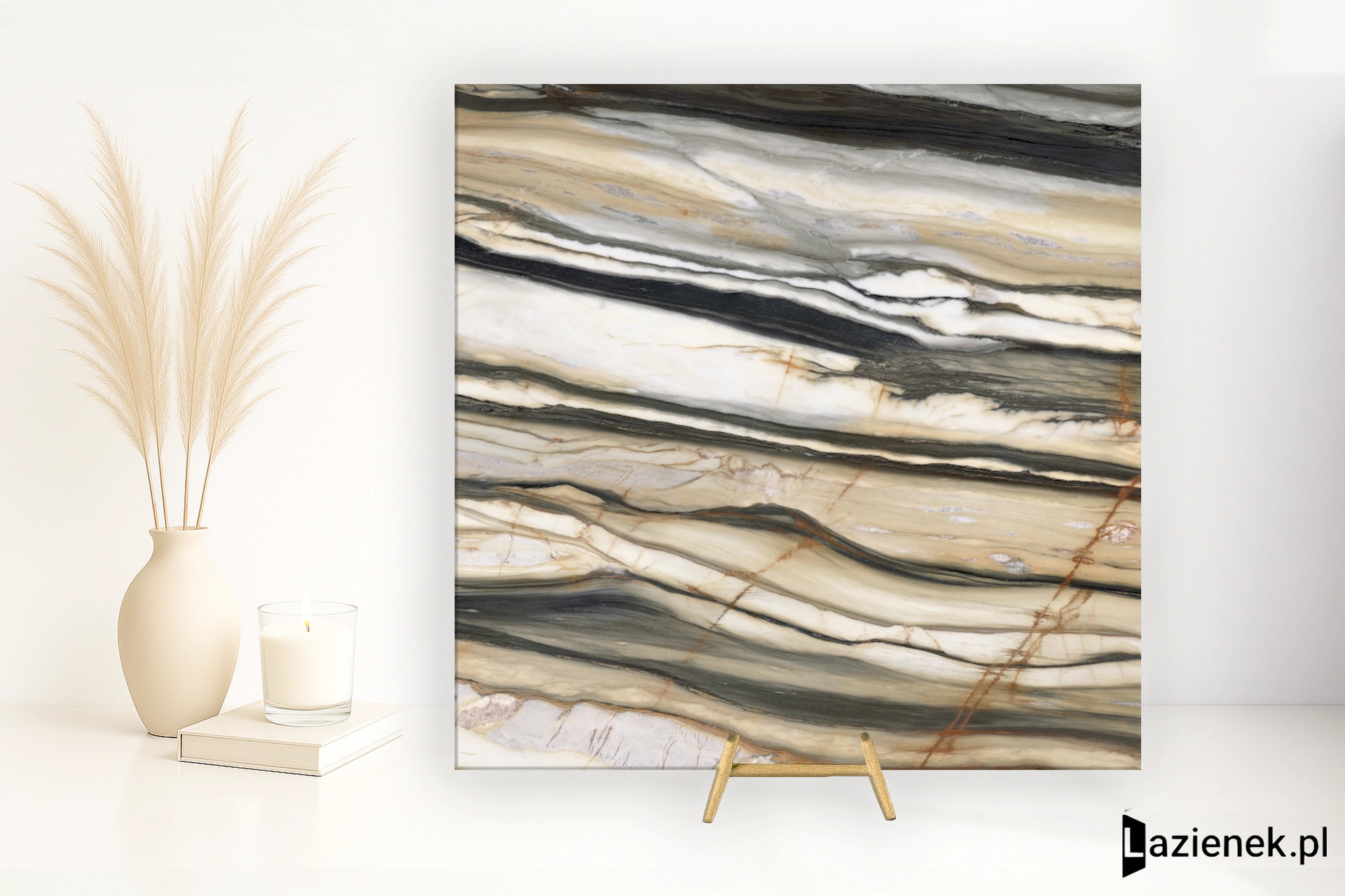 Abk Sensi 900 Oyster Gold połysk 120x120 cm - płytka rektyfikowana/ APF60012499