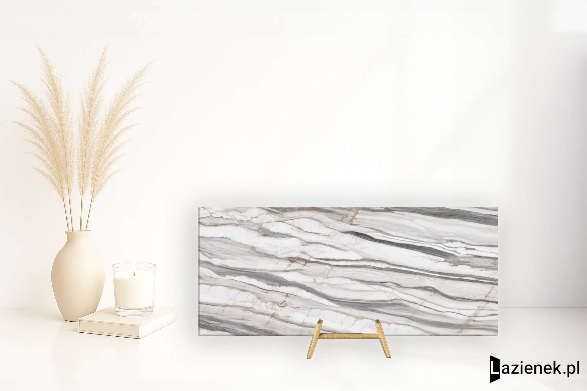 Abk Sensi 900 Oyster White połysk 120x280 cm - płytka rektyfikowana/ APF60012495