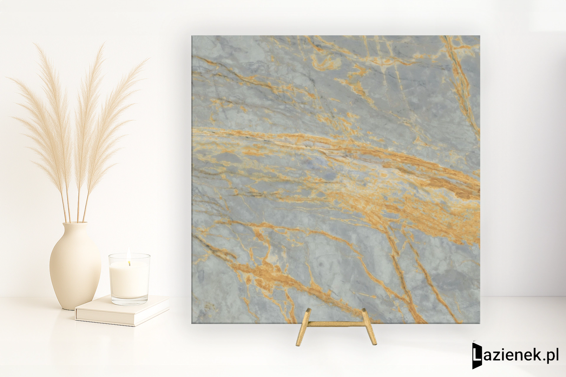 Abk Sensi Signoria Grigio Siena połysk 120x120 cm - płytka rektyfikowana/ APF60009113