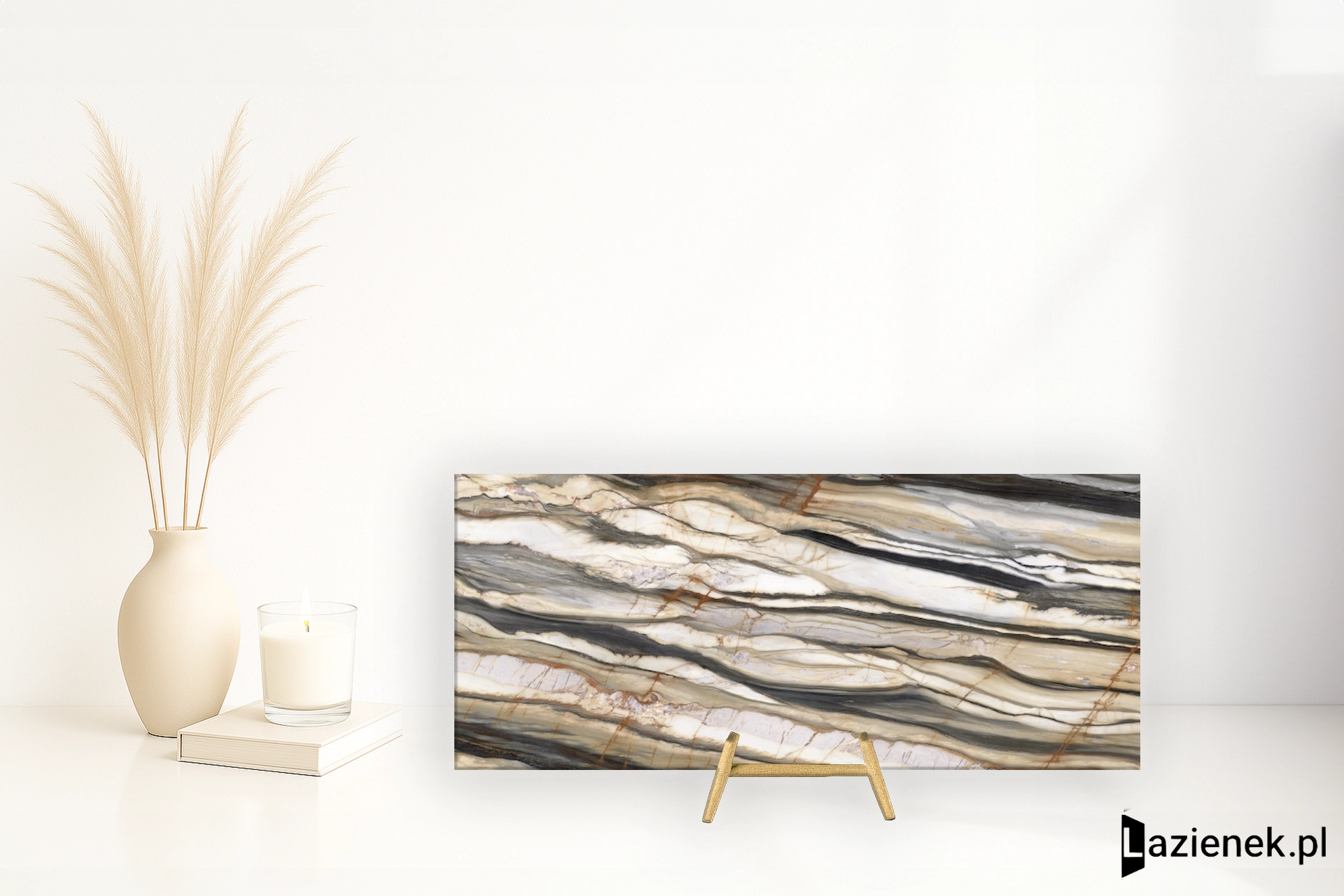 Abk Sensi 900 Oyster Gold połysk 120x280 cm - płytka rektyfikowana/ APF60012496