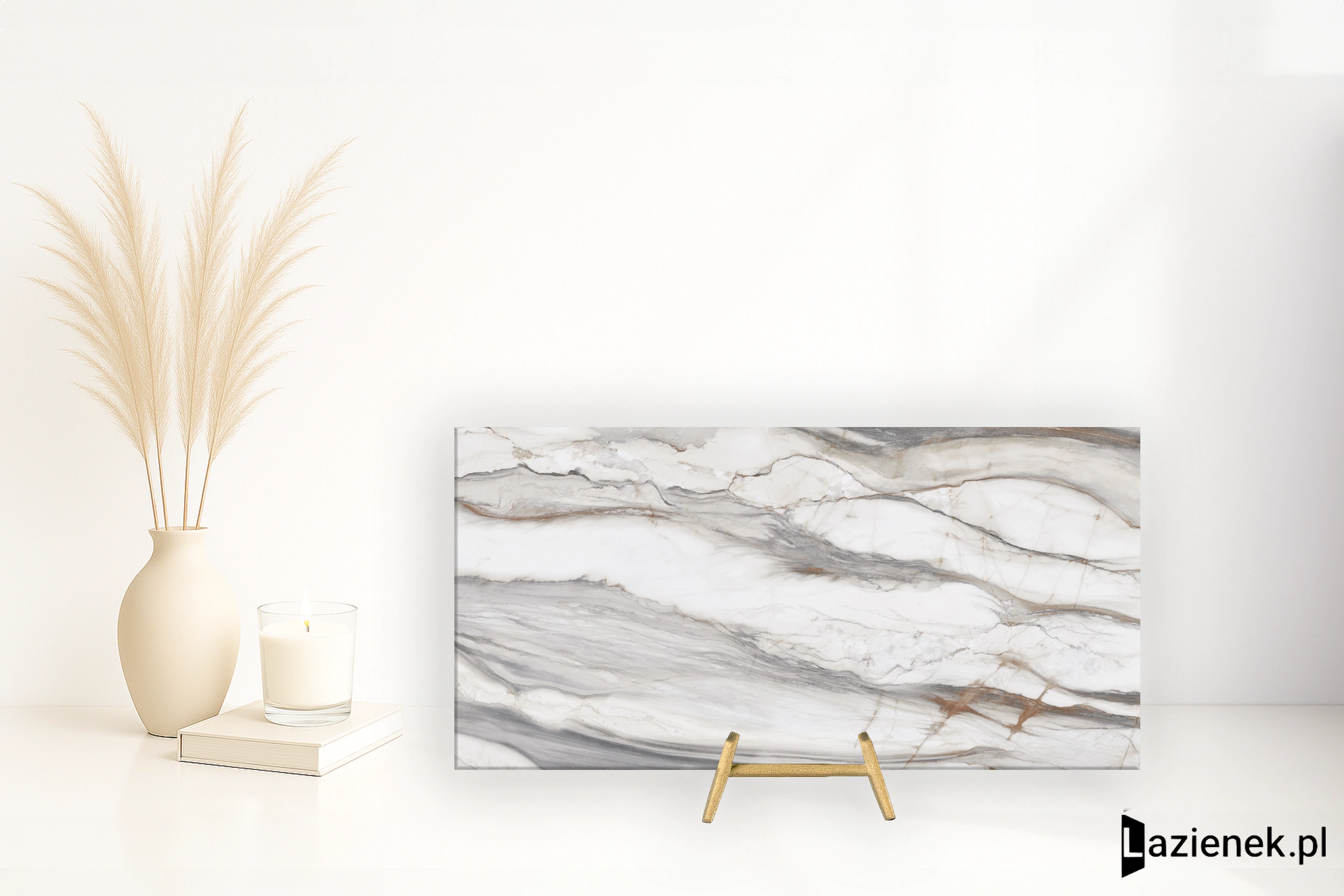 Abk Sensi 900 Oyster White połysk 60x120 cm - płytka rektyfikowana/ APF60012501