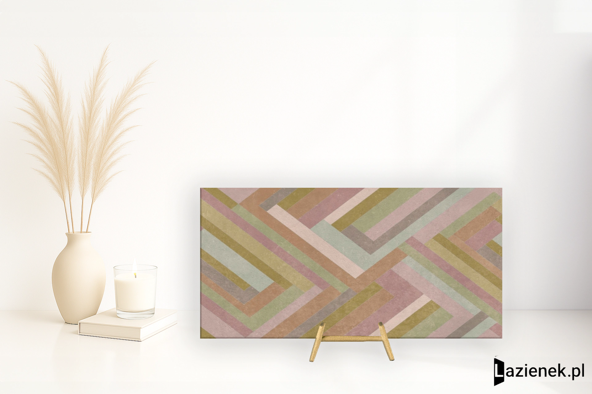 Abk Wide&Style Blocks Lilac matowa R10 120x280 cm - płytka rektyfikowana/ APF60009463