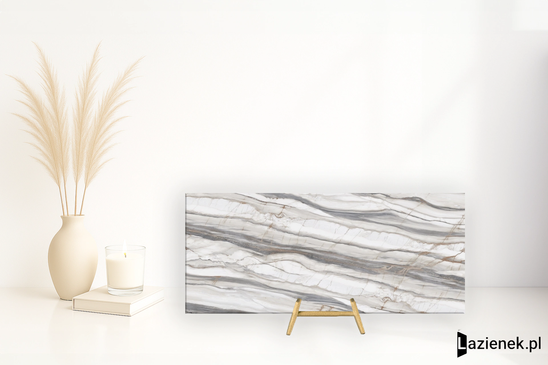 Abk Sensi 900 Oyster White satynowa 120x280 cm - płytka rektyfikowana/ APF60012494