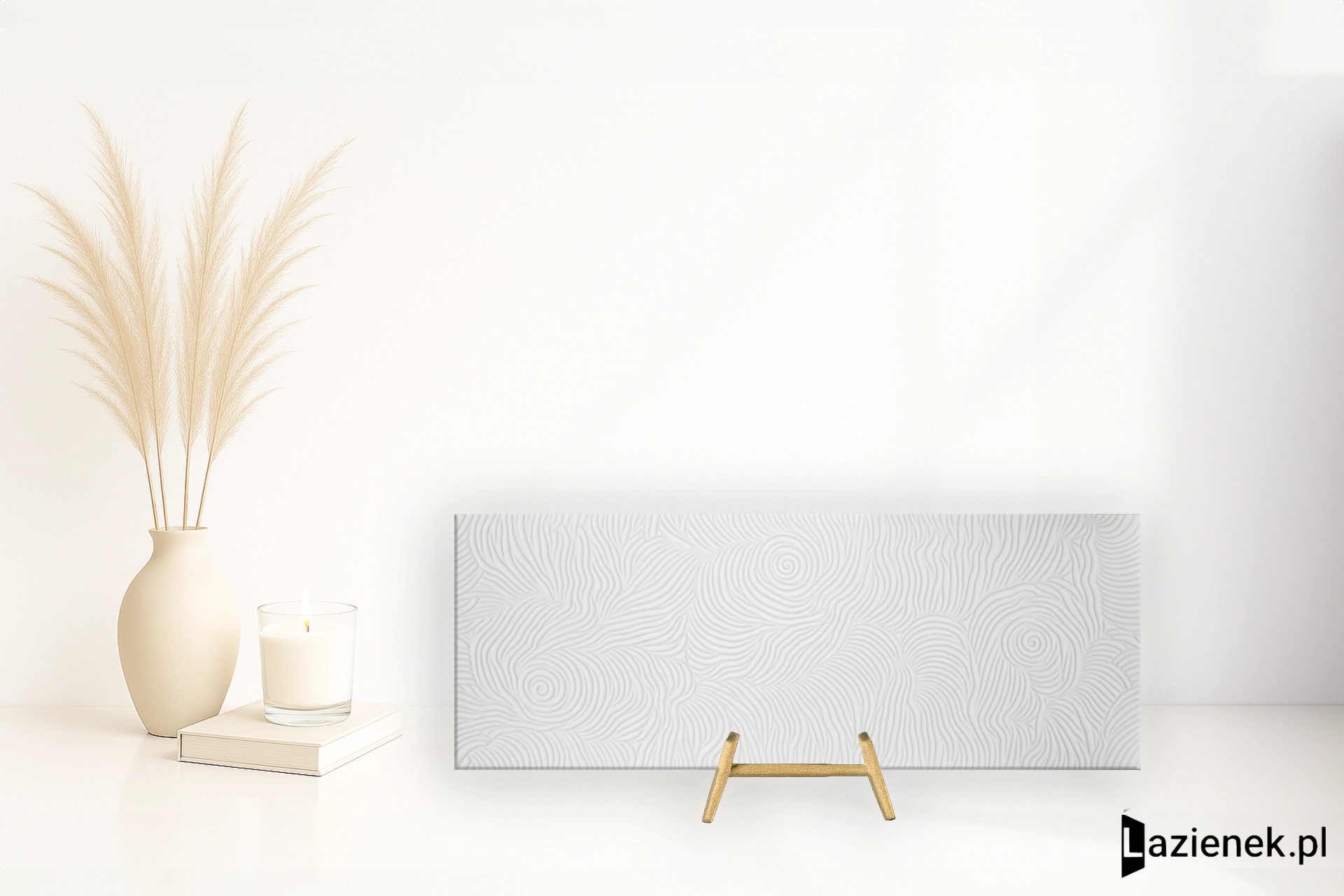 Apavisa Glam White naturalna 44.63x119.30 cm gr. 7 mm - płytka rektyfikowana / 8431940417009