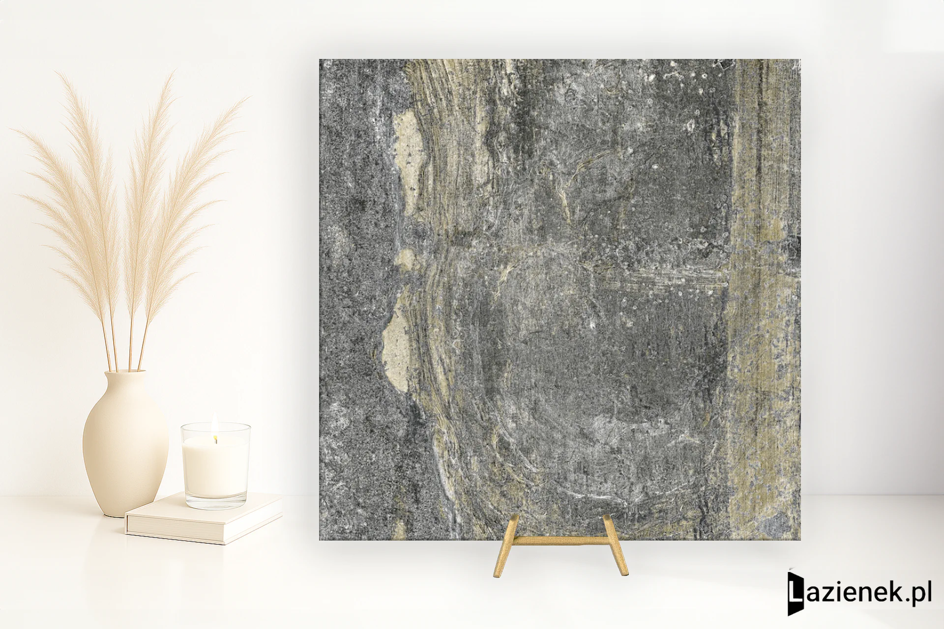 Apavisa Erosion Graphite półpolerowana 59.55x59.55 cm gr. 7 mm - płytka rektyfikowana / 8431940461378