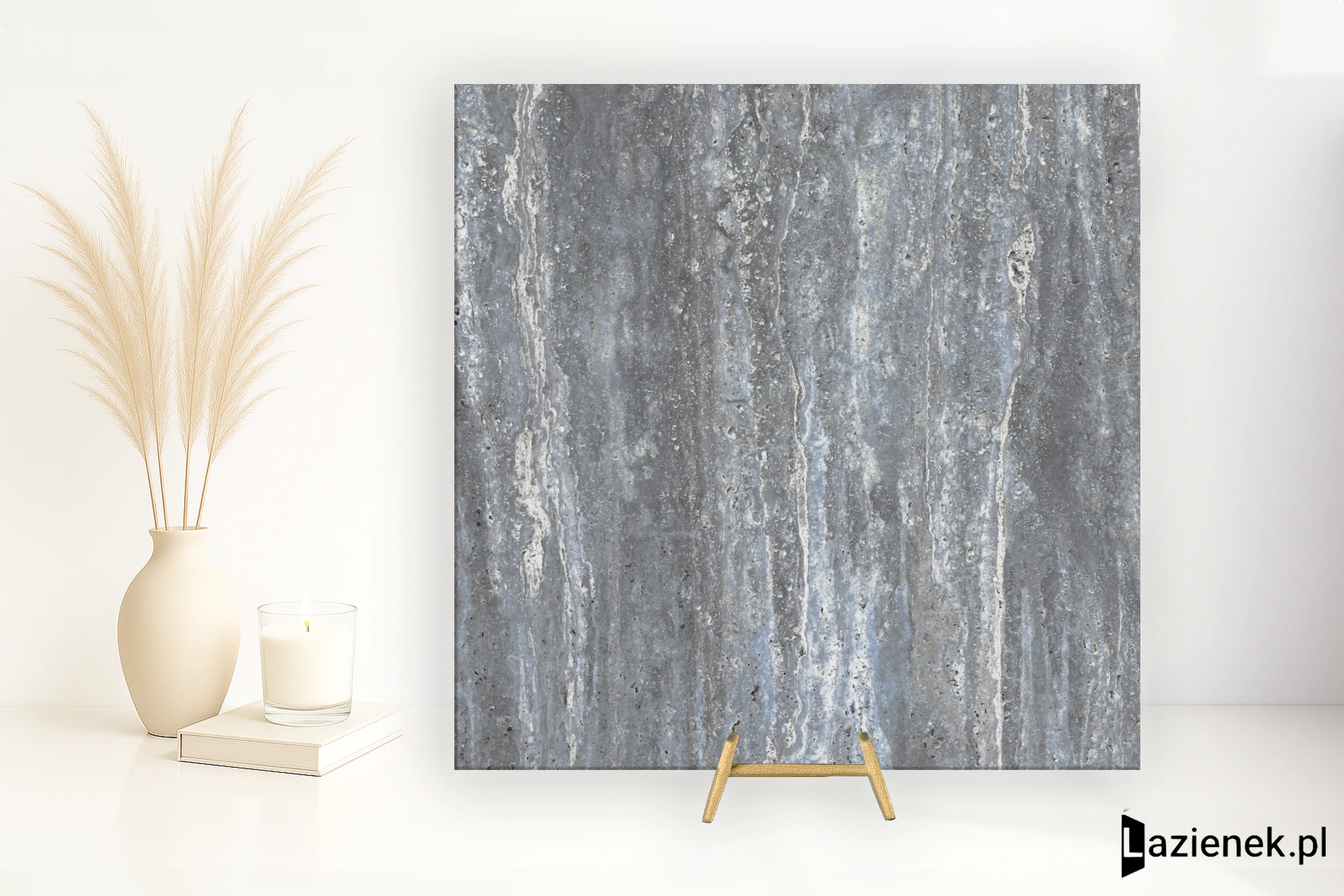 Apavisa Travertino Blue naturalna 59.55x59.55 cm gr. 7 mm - płytka rektyfikowana / 8431940416828