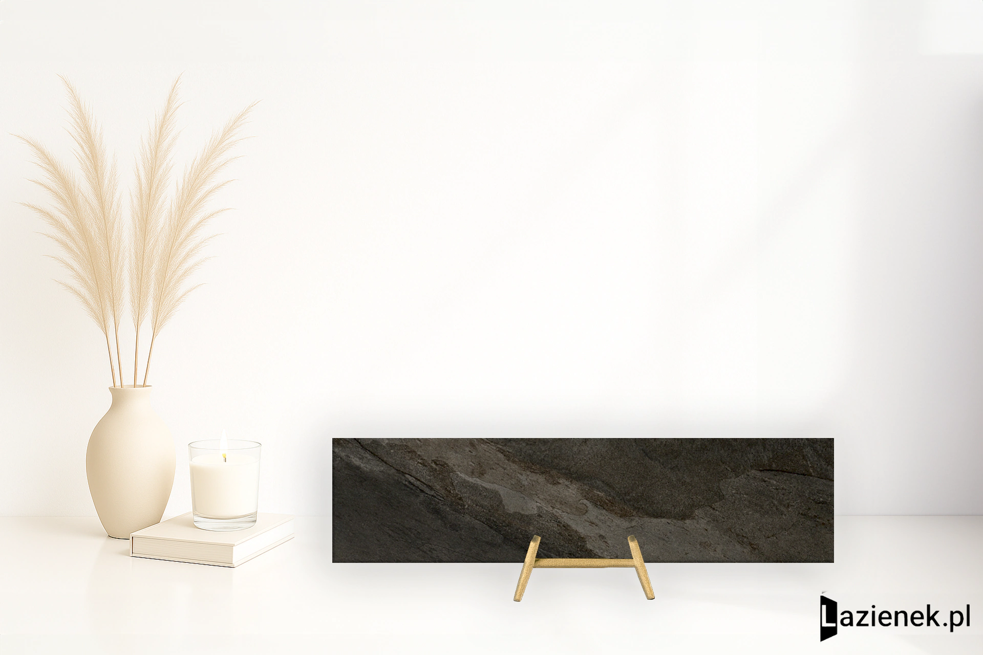 Apavisa Materia Black naturalna 22.21x89.46 cm gr. 11 mm - płytka rektyfikowana / 8431940252396