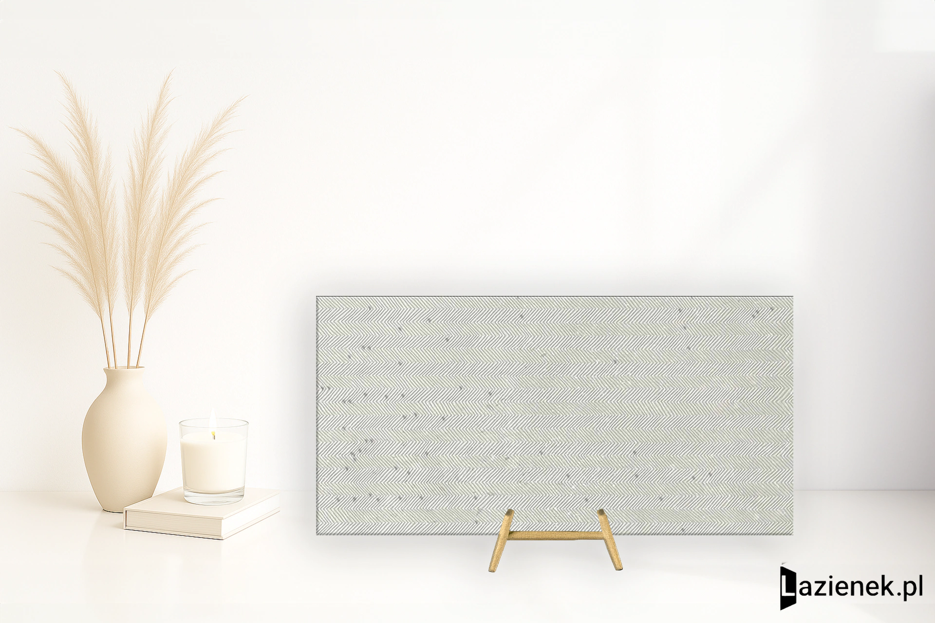 Apavisa Instinto White jodełkowa 44.63x89.46 cm gr. 7 mm - płytka rektyfikowana / 8431940349706