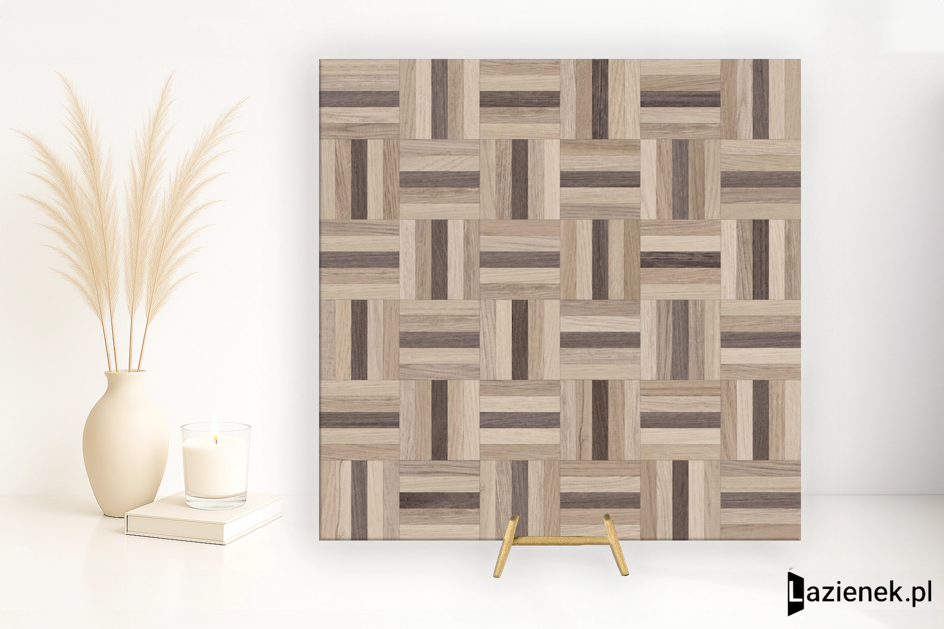 Apavisa Crosswood Brown naturalna 59.55x59.55 cm gr. 10 mm - płytka rektyfikowana / 8431940469190