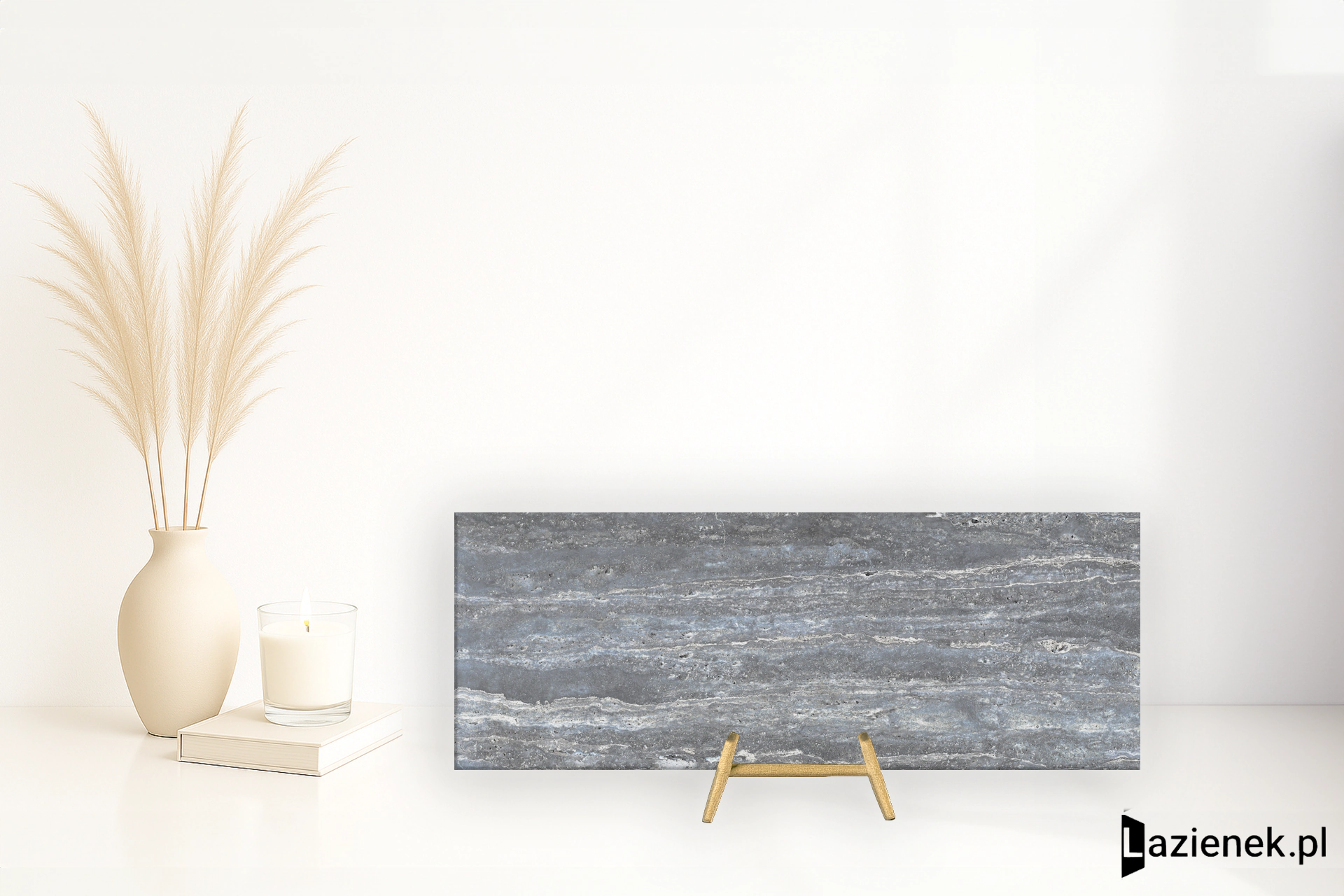 Apavisa Travertino Blue naturalna 44.63x119.30 cm gr. 7 mm - płytka rektyfikowana / 8431940419935