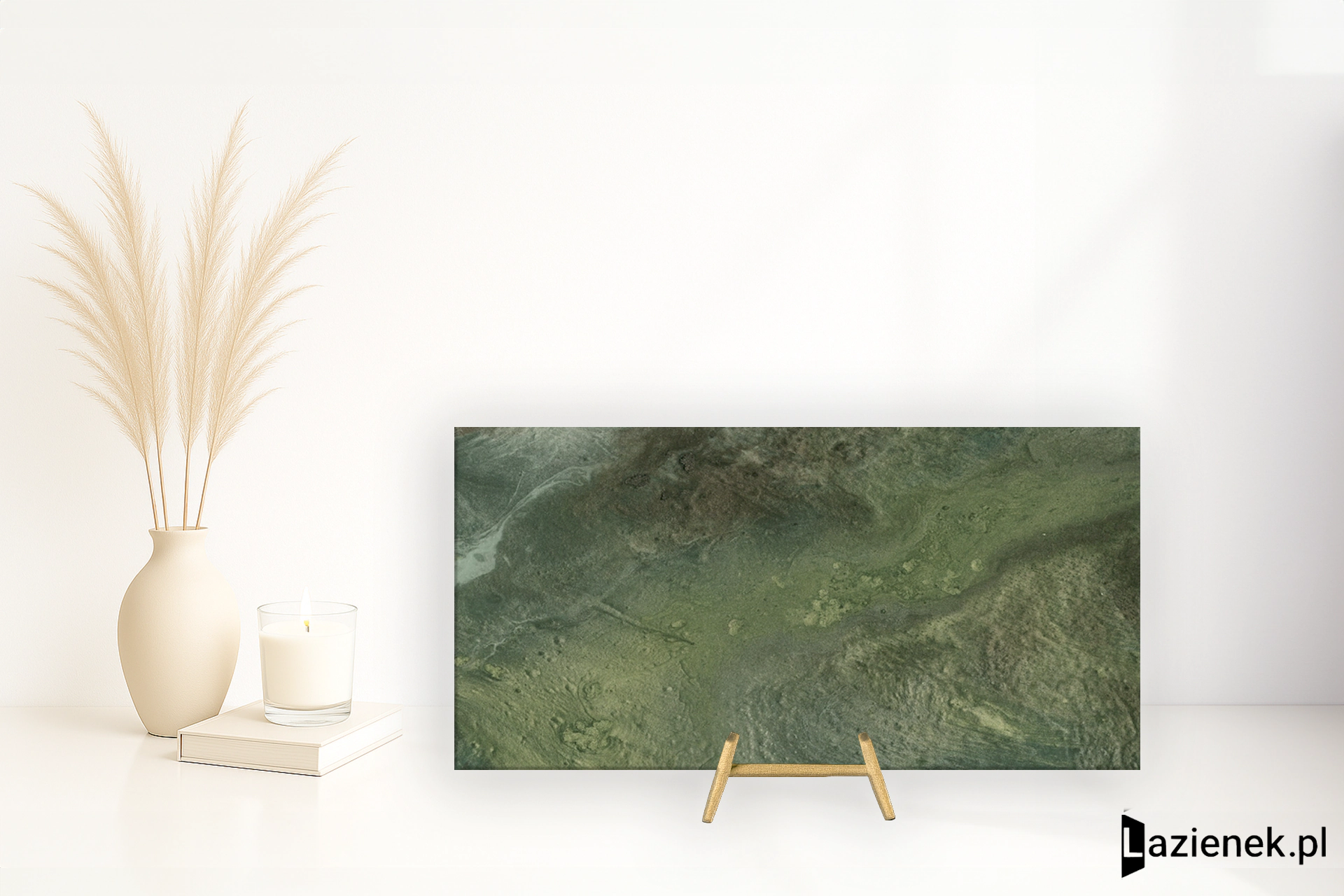 Apavisa Aquarela Green naturalna 49.75x99.55 cm gr. 10 mm - płytka nierektyfikowana / 8431940362064
