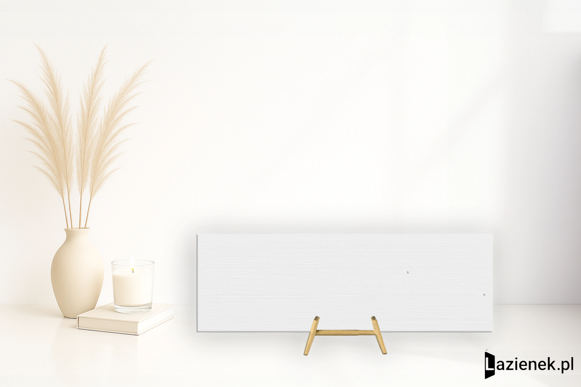 Apavisa Lumina White tłoczona 29.75x89.46 cm gr. 7 mm - płytka rektyfikowana / 8431940433931
