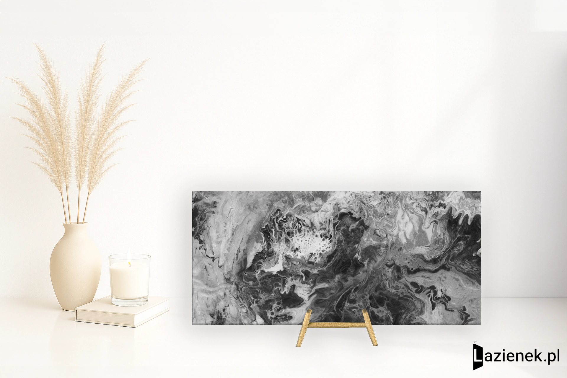Apavisa Fluid Black polerowana 119.3x260 cm gr. 6 mm - płytka rektyfikowana / 8431940364617