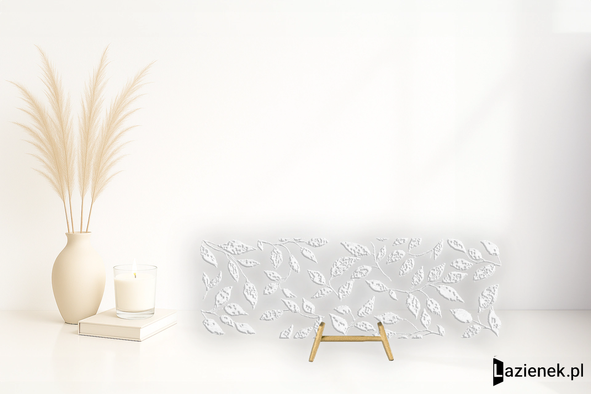 Apavisa Lumina White Fiore naturalna 29.75x89.46 cm gr. 7 mm - płytka rektyfikowana / 8431940441271
