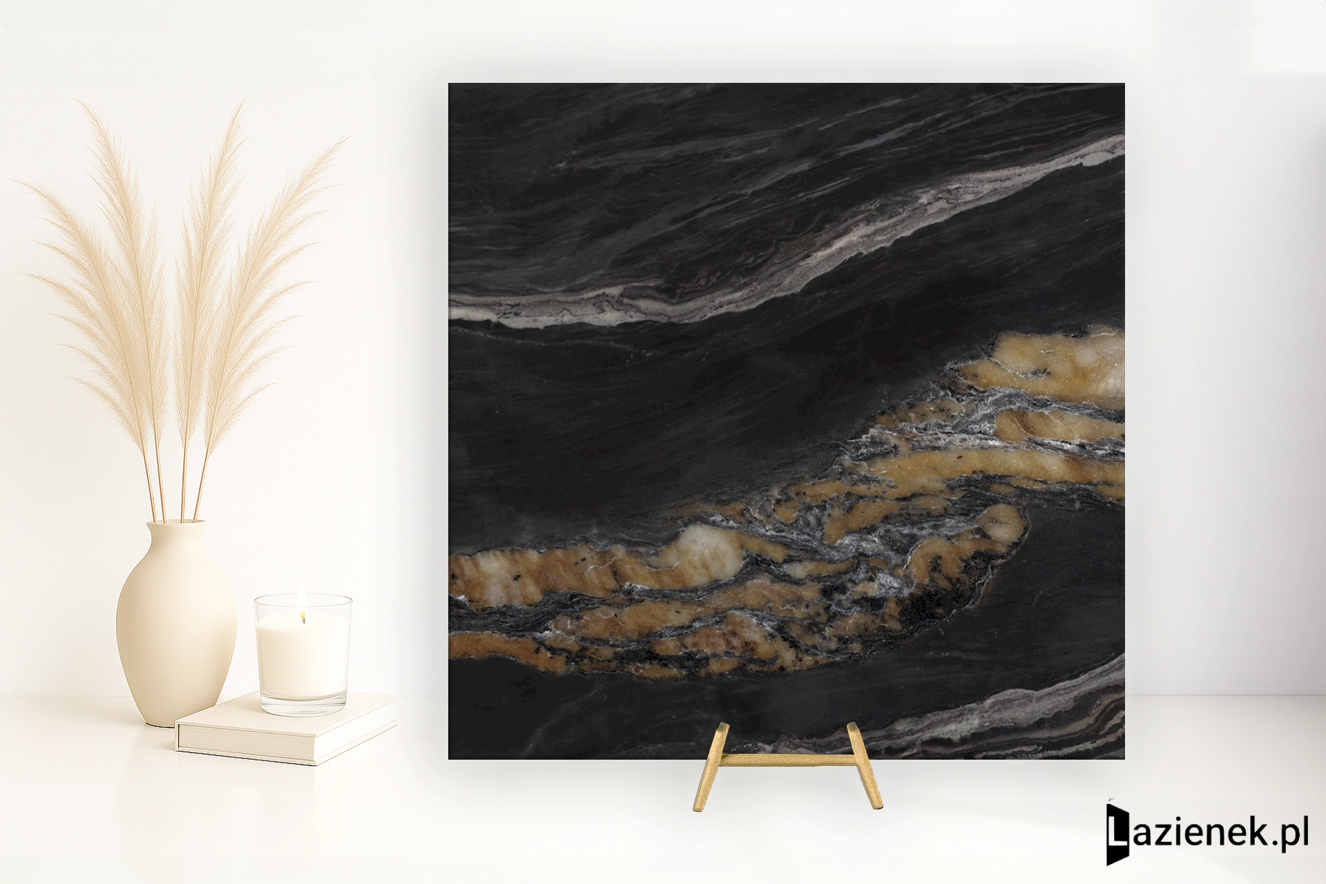 Apavisa Noir Noir Velvet Mix polerowana 119.3x119.3 cm gr. 6 mm - płytka rektyfikowana / 8431940458163