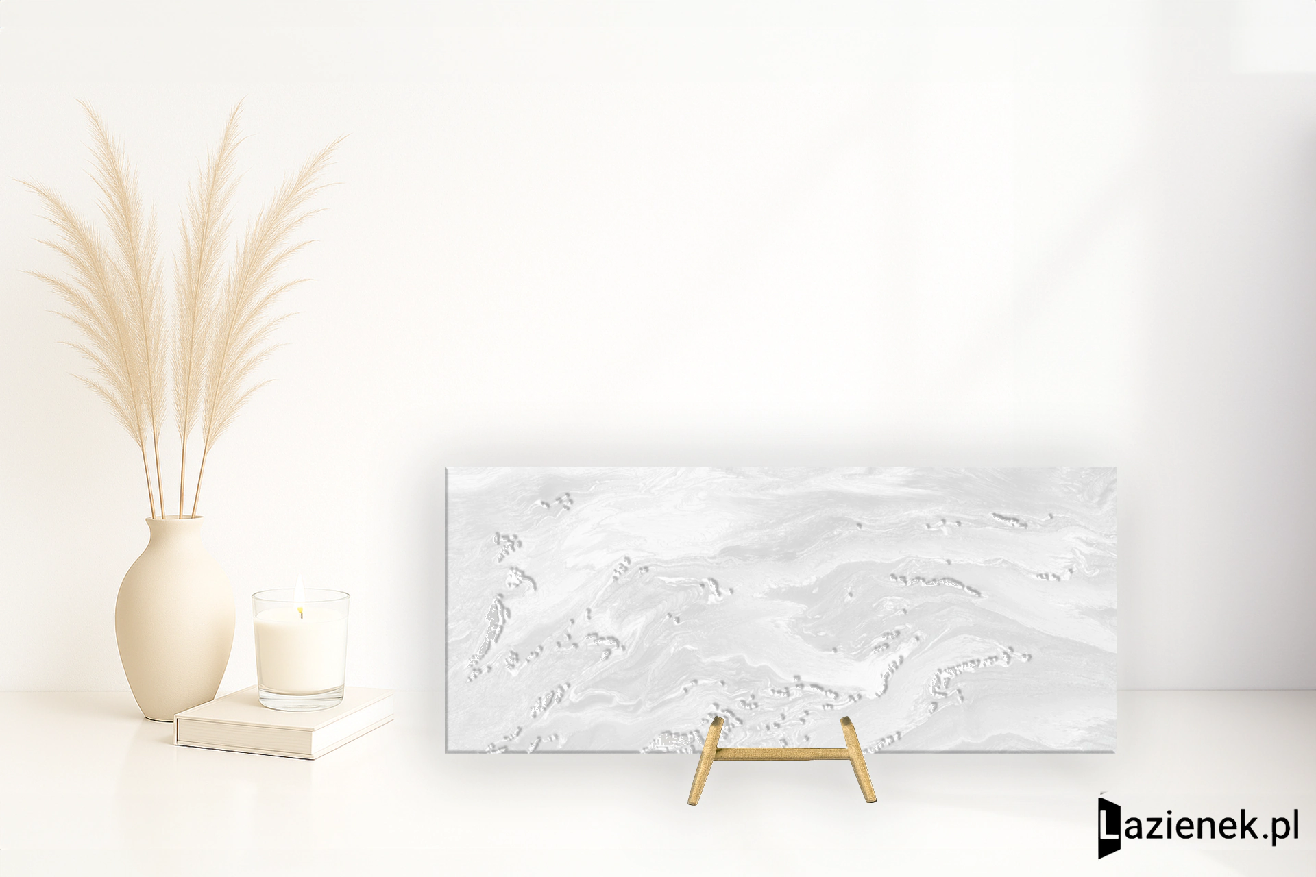 Apavisa Luna White naturalna 119.3x280 cm gr. 6 mm - płytka rektyfikowana / 8431940457777