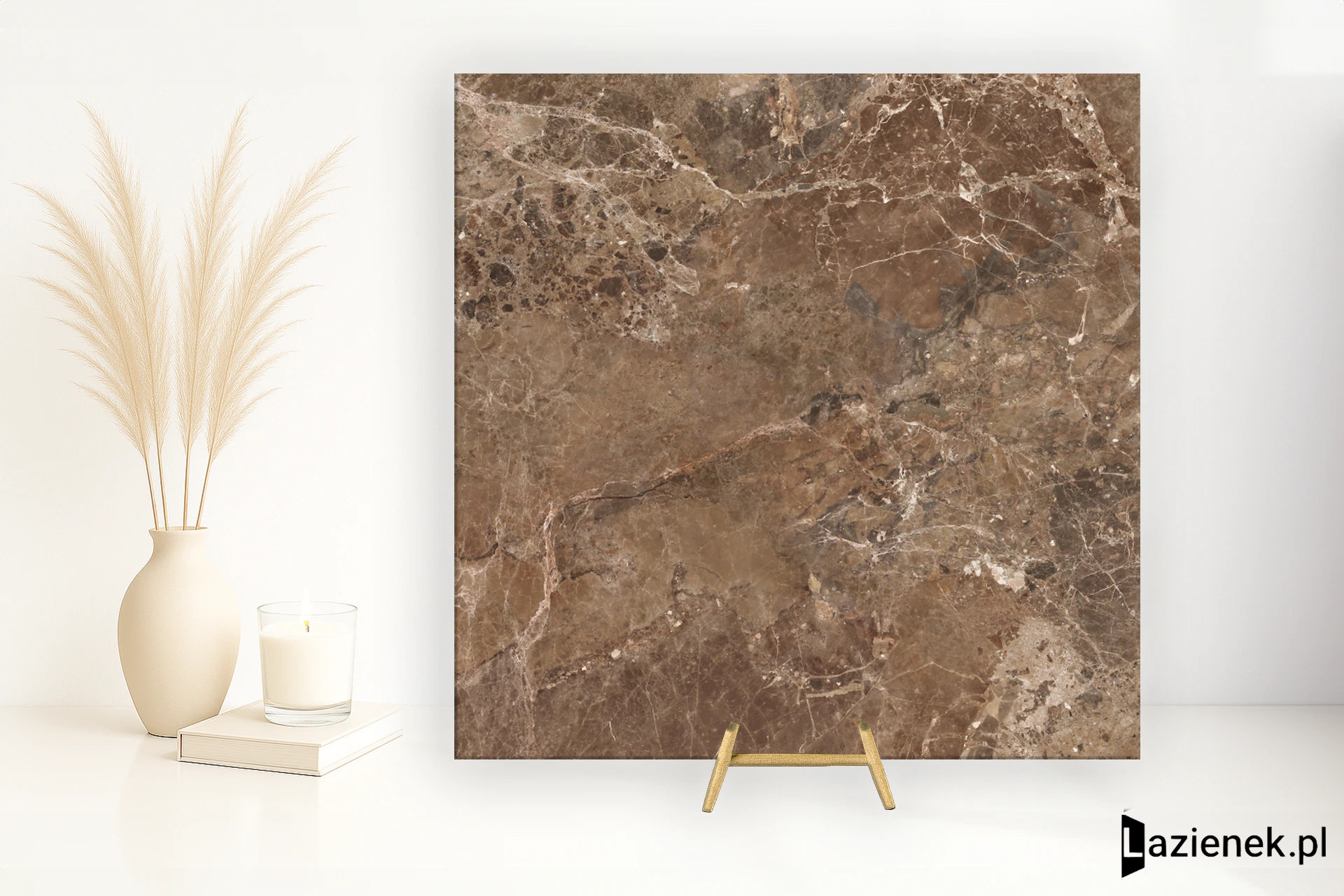 Ape Imperial Brown Imperial Brown szlifowana 120x120 cm gr. 10 mm - płytka rektyfikowana / A044699