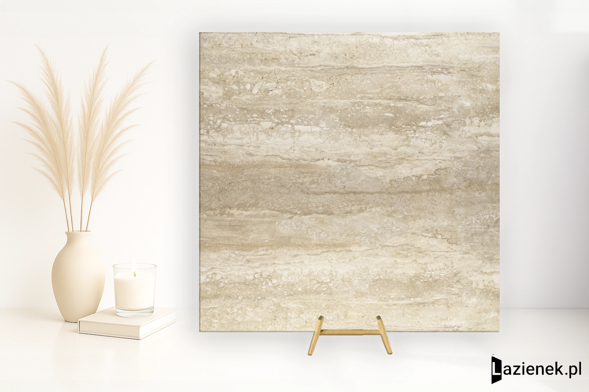 Ape Wabi Sabi Travertino Brescia polerowana 120x120 cm gr. 10 mm - płytka rektyfikowana / A034154