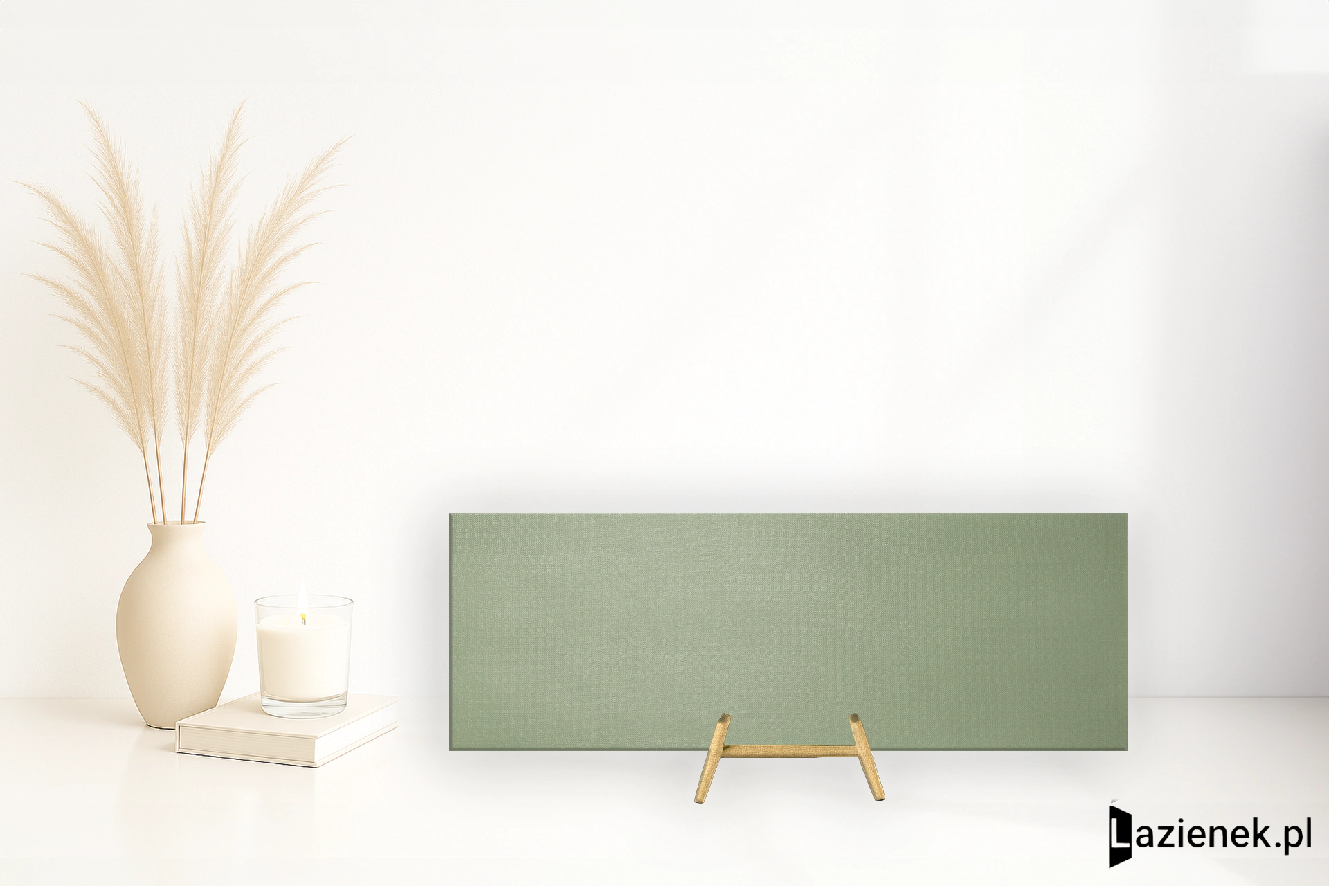 Ape Crayon Green błyszcząca 31.6x90 cm gr. 10 mm - płytka rektyfikowana / A034524