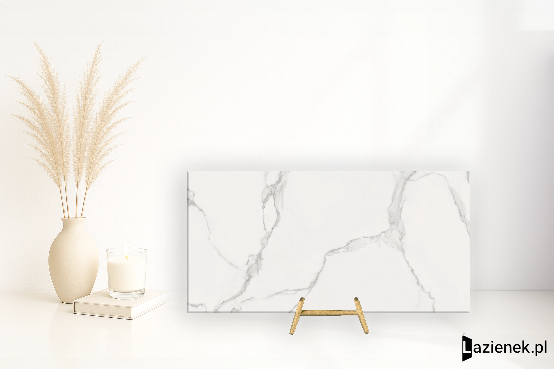 Ape Luna Blanca Luna Blanca polerowana 60x120 cm gr. 10 mm - płytka rektyfikowana / A037983