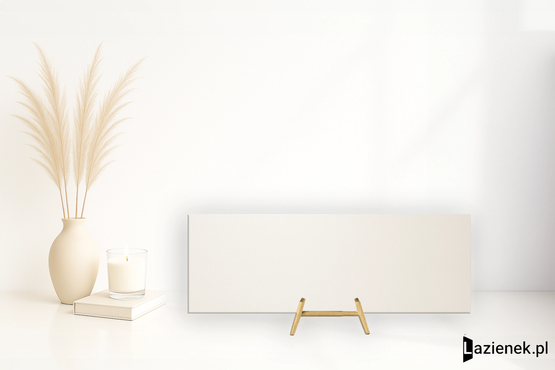 Ape Crayon White błyszcząca 31.6x90 cm gr. 10 mm - płytka rektyfikowana / A034522