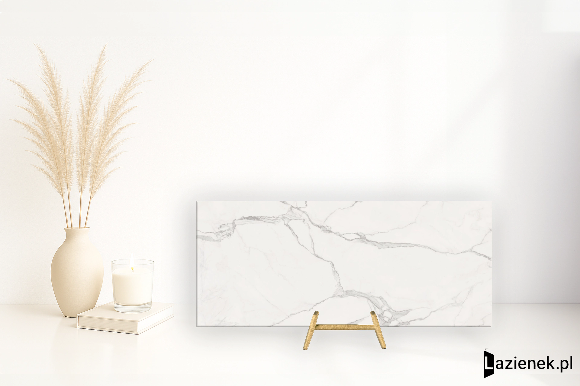 Ape Luna Blanca Luna Blanca polerowana 120x280 cm gr. 10 mm - płytka rektyfikowana / A039585