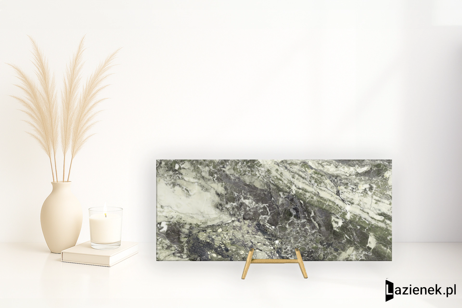 Ape Breccia Viridi polerowana 120x278 cm gr. 10 mm - płytka rektyfikowana / A041058