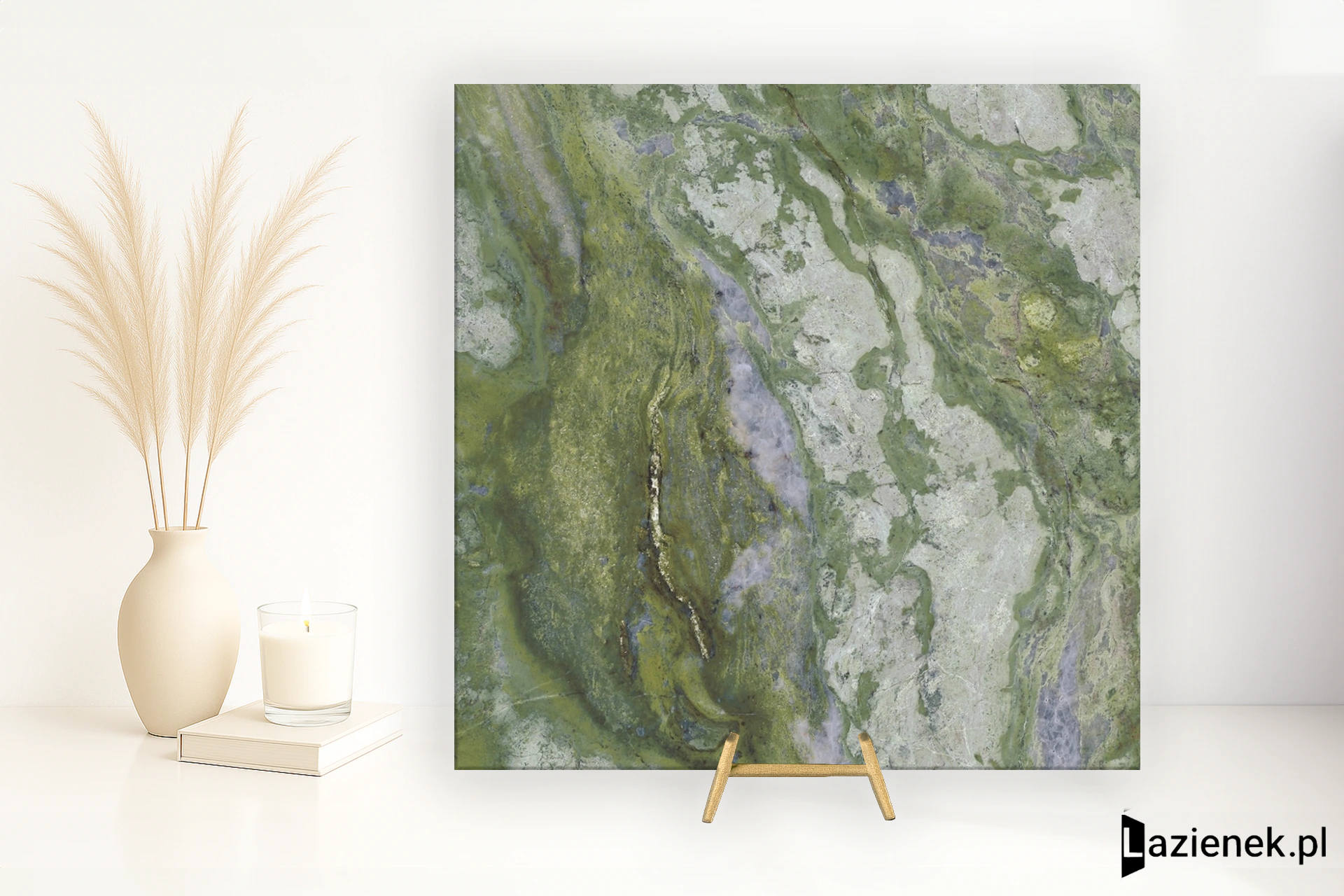 Ariostea Marmi Classici Brilliant Green polerowana 60x60 cm gr. 8 mm - płytka rektyfikowana / PL6635