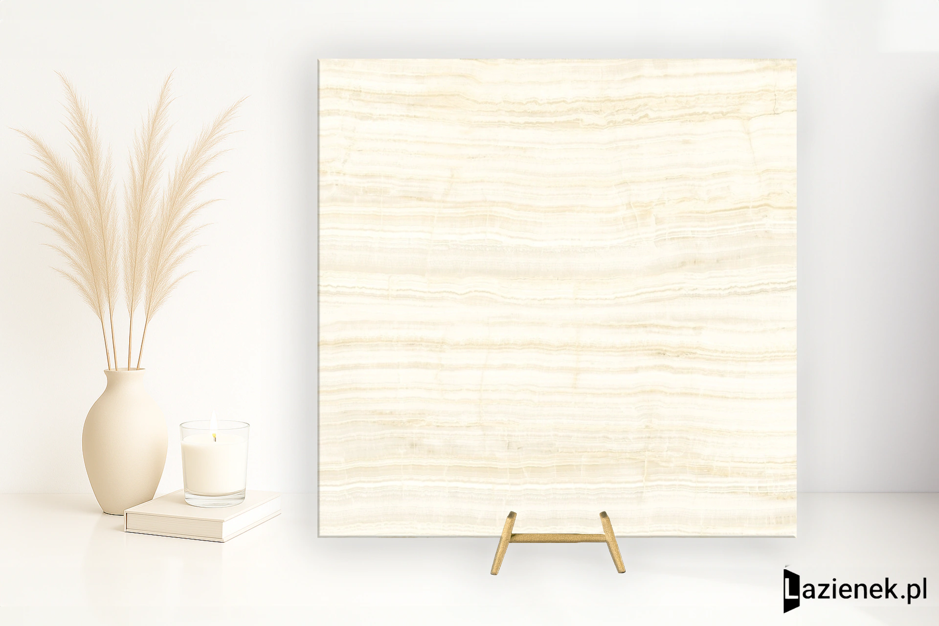 Ariostea Ultra Onici Onice Ivory jedwabista polerowana 150x150 cm gr. 6 mm - płytka rektyfikowana / UO6SK150556