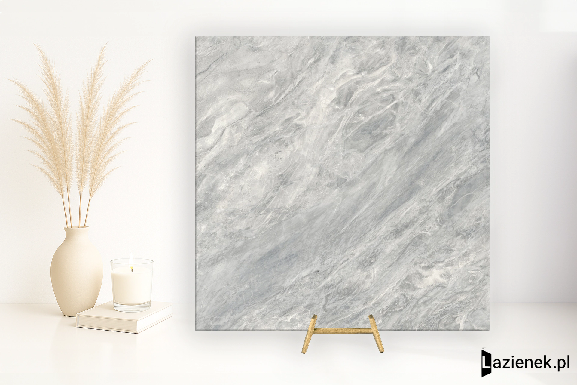Ariostea Ultra Marmi Bardiglio Chiaro polerowana 150x150 cm gr. 6 mm - płytka rektyfikowana / UM6L150670