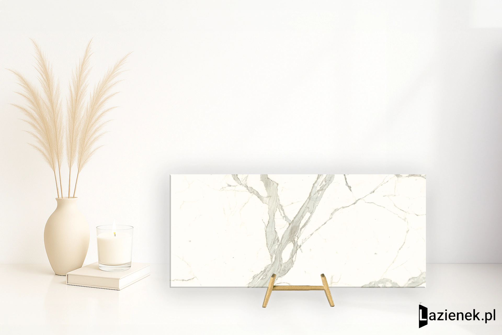 Ariostea Ultra Marmi Bianco Calacatta wysoki połysk 120x270 cm gr. 6 mm - płytka rektyfikowana / UM6L27012536