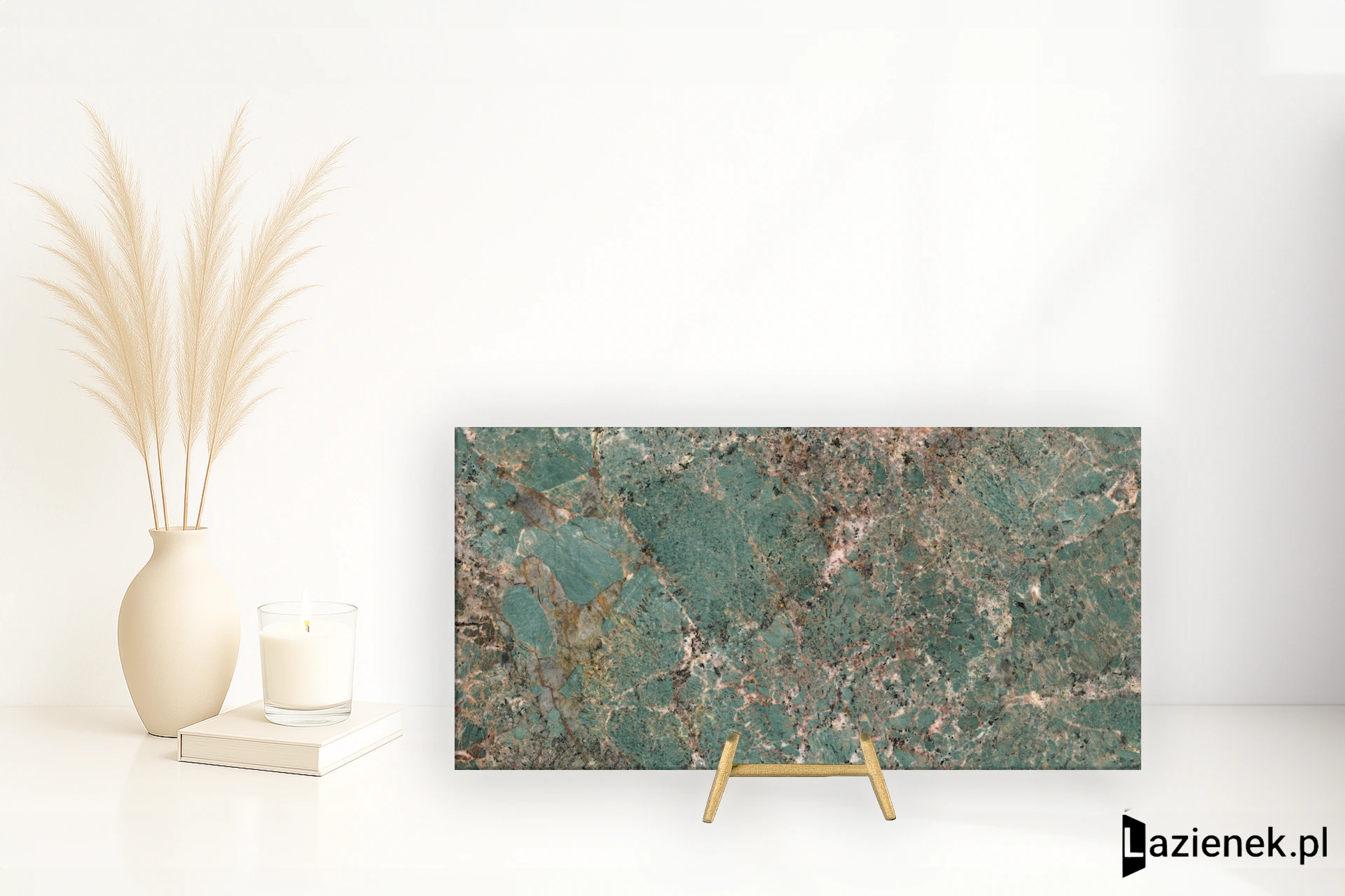 Ariostea Ultra Marmi Amazonite wysoki połysk 37.5x75 cm gr. 6 mm - płytka rektyfikowana / UM6L37604