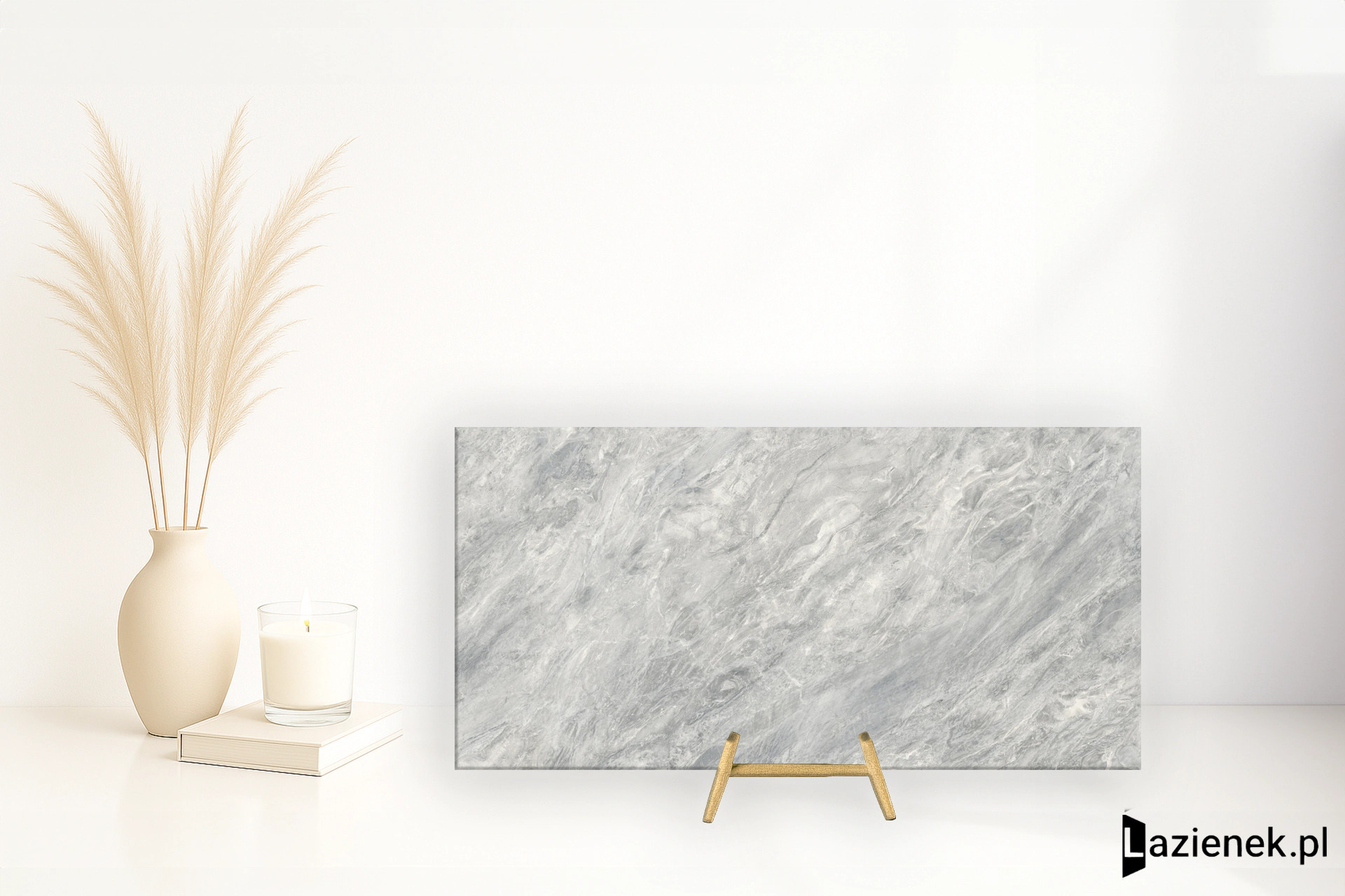 Ariostea Ultra Marmi Bardiglio Chiaro polerowana 150x300 cm gr. 6 mm - płytka rektyfikowana / UM6L300670