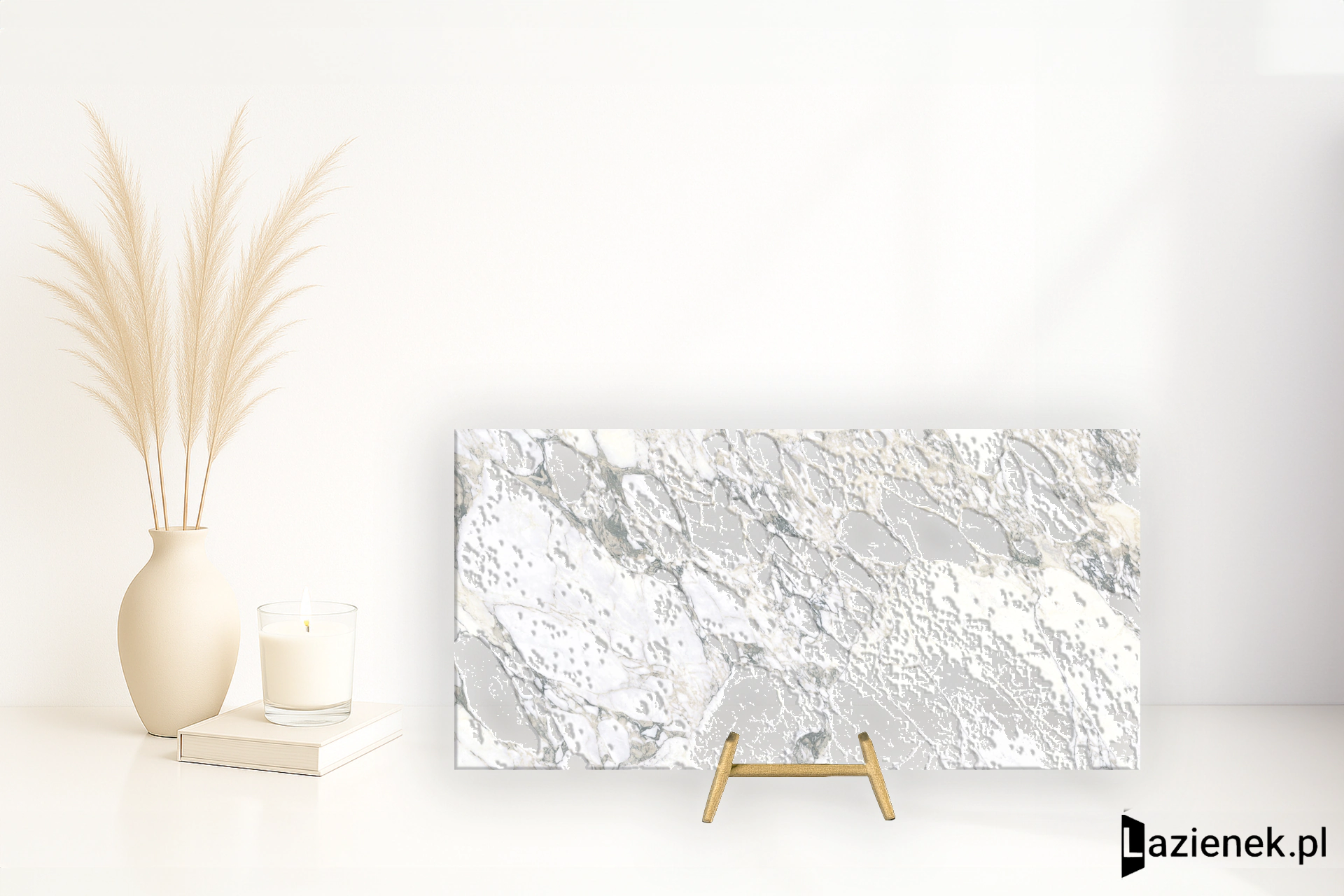 Ariostea Ultra Marmi Arabescato Statuario wysoki połysk 37.5x75 cm gr. 6 mm - płytka rektyfikowana / UM6L37479
