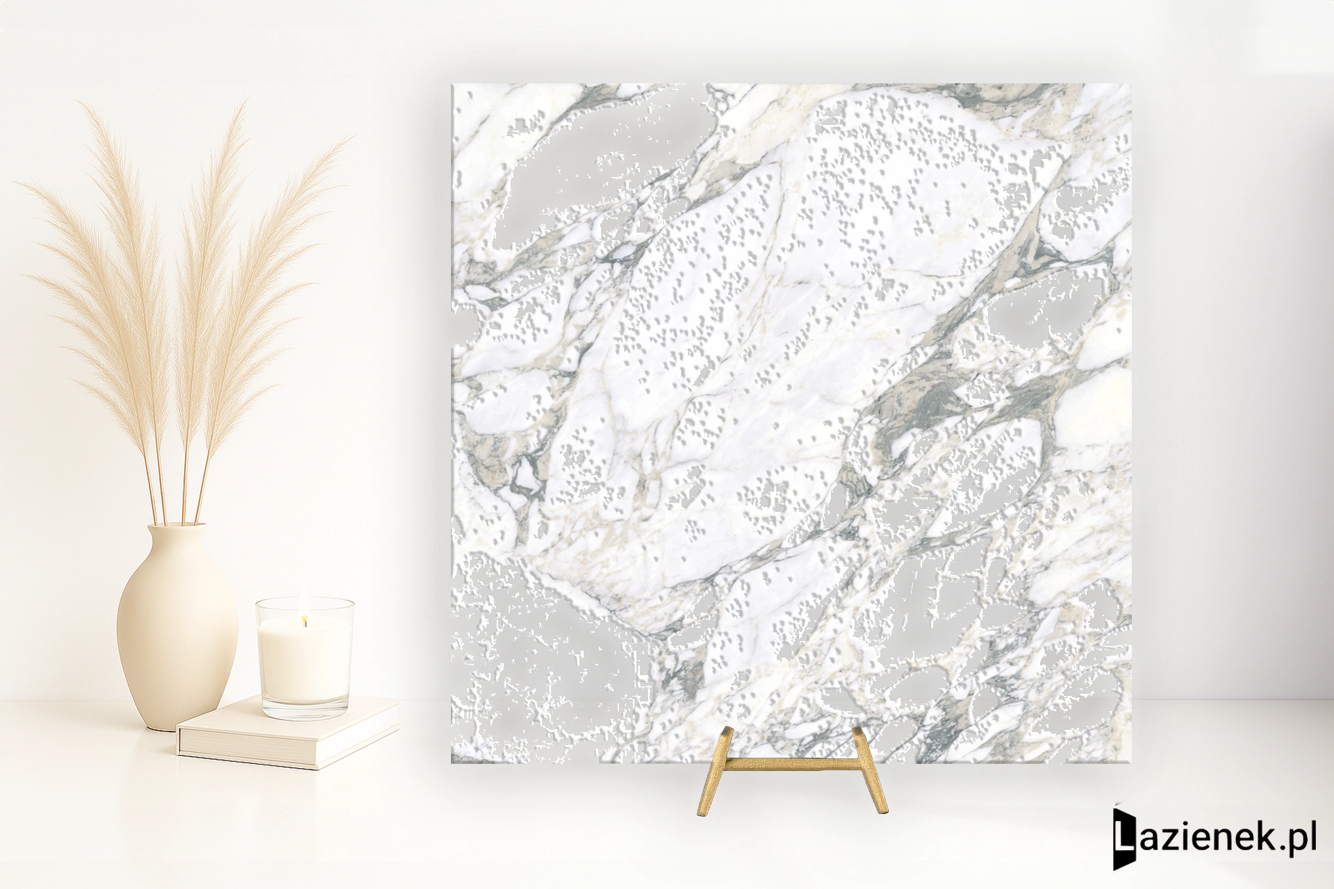 Ariostea Ultra Marmi Arabescato Statuario wysoki połysk 75x75 cm gr. 6 mm - płytka rektyfikowana / UM6L75479