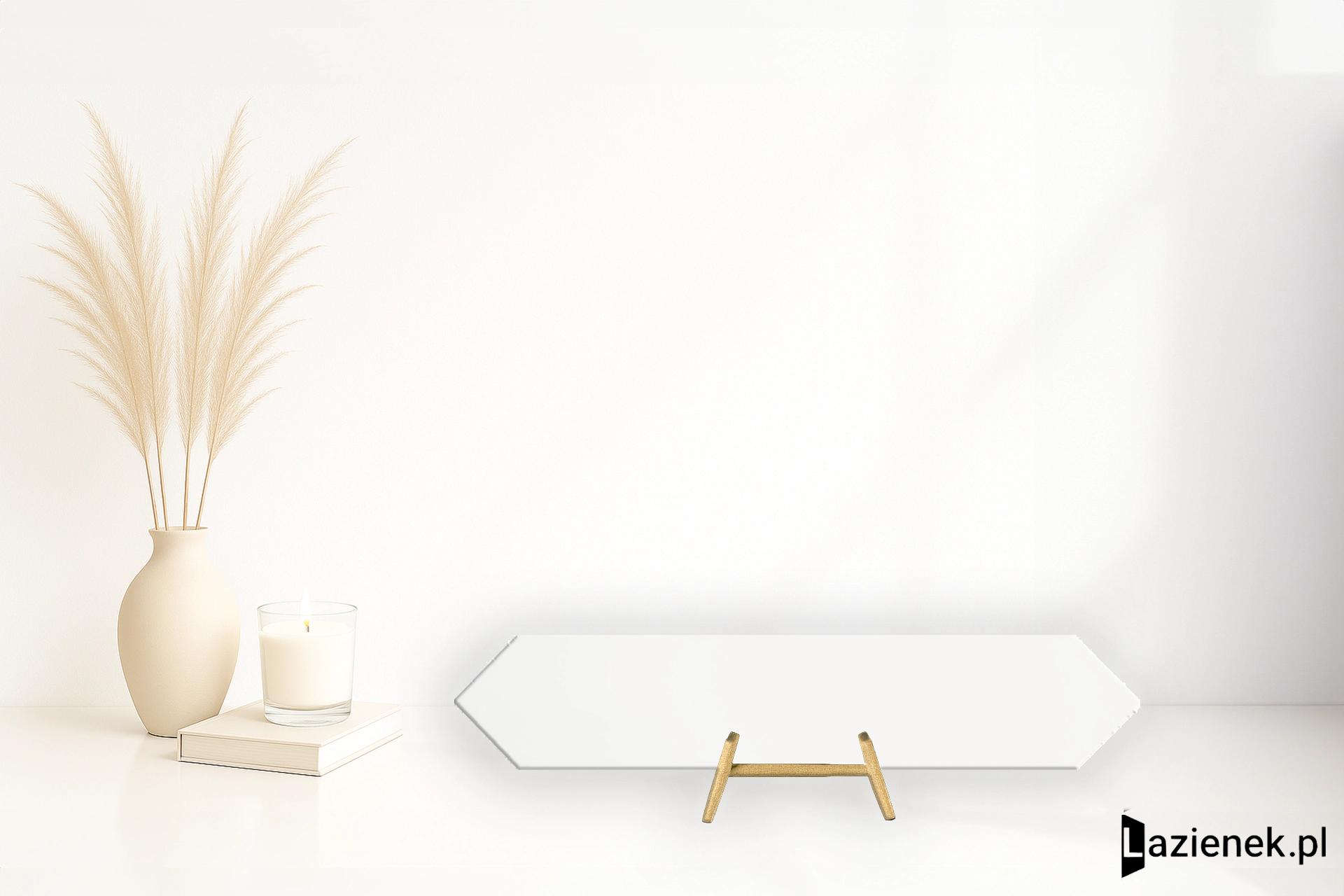 Cifre Dimsey White błyszcząca 6.5x33.2 cm gr. 8 mm - płytka rektyfikowana / 300000000000042095