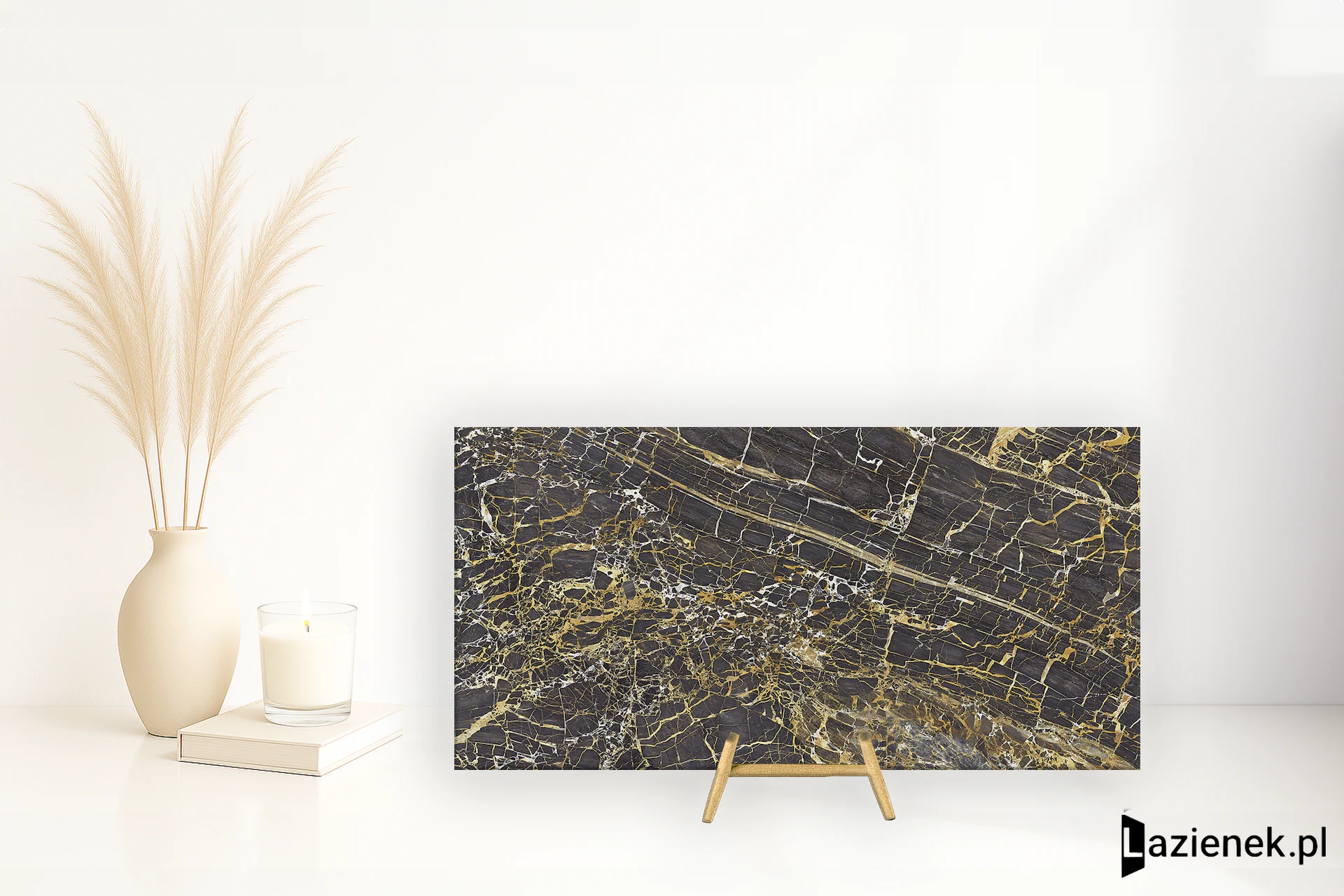 Cifre Golden Black wysoki połysk 60x120 cm gr. 11 mm - płytka rektyfikowana / 300000000000042144