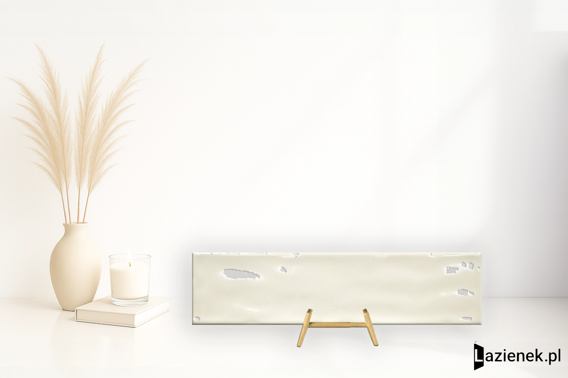 Cifre Viena Ivory błyszcząca 7.5x30 cm gr. 9 mm - płytka rektyfikowana / 300000000000043010