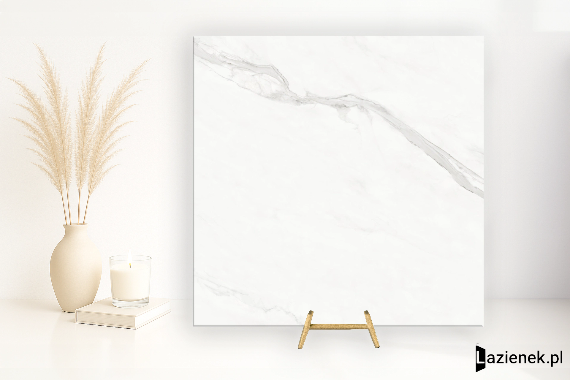 Cifre Atreo White wysoki połysk 160x160 cm gr. 8 mm - płytka rektyfikowana / 300000000000061731