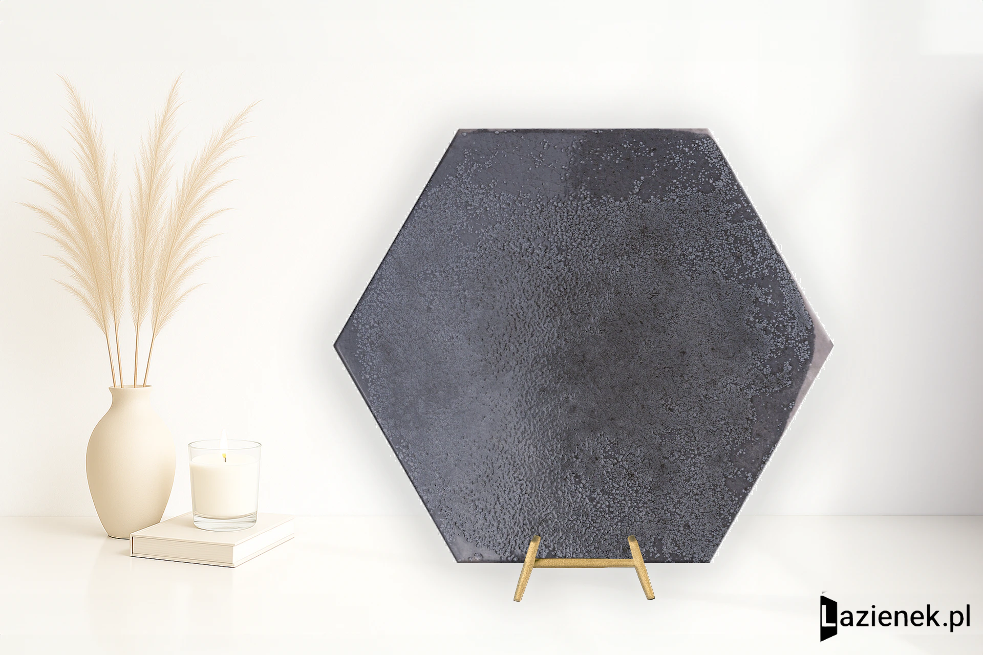 Cifre Oken Anthracite błyszcząca 23.2x26.7 cm gr. 9 mm - płytka rektyfikowana / 300000000000043736