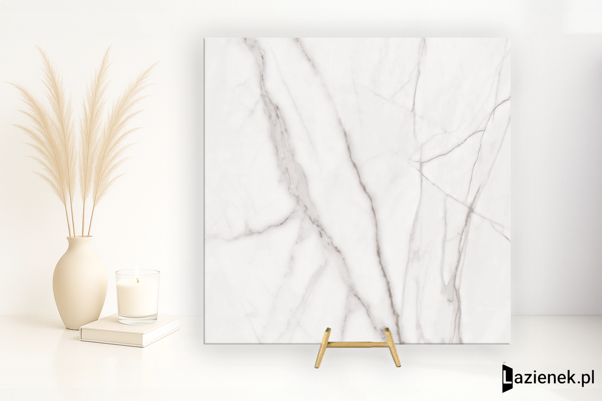 Cifre Sabine White błyszcząca 120x120 cm gr. 11 mm - płytka rektyfikowana / 300000000000041603