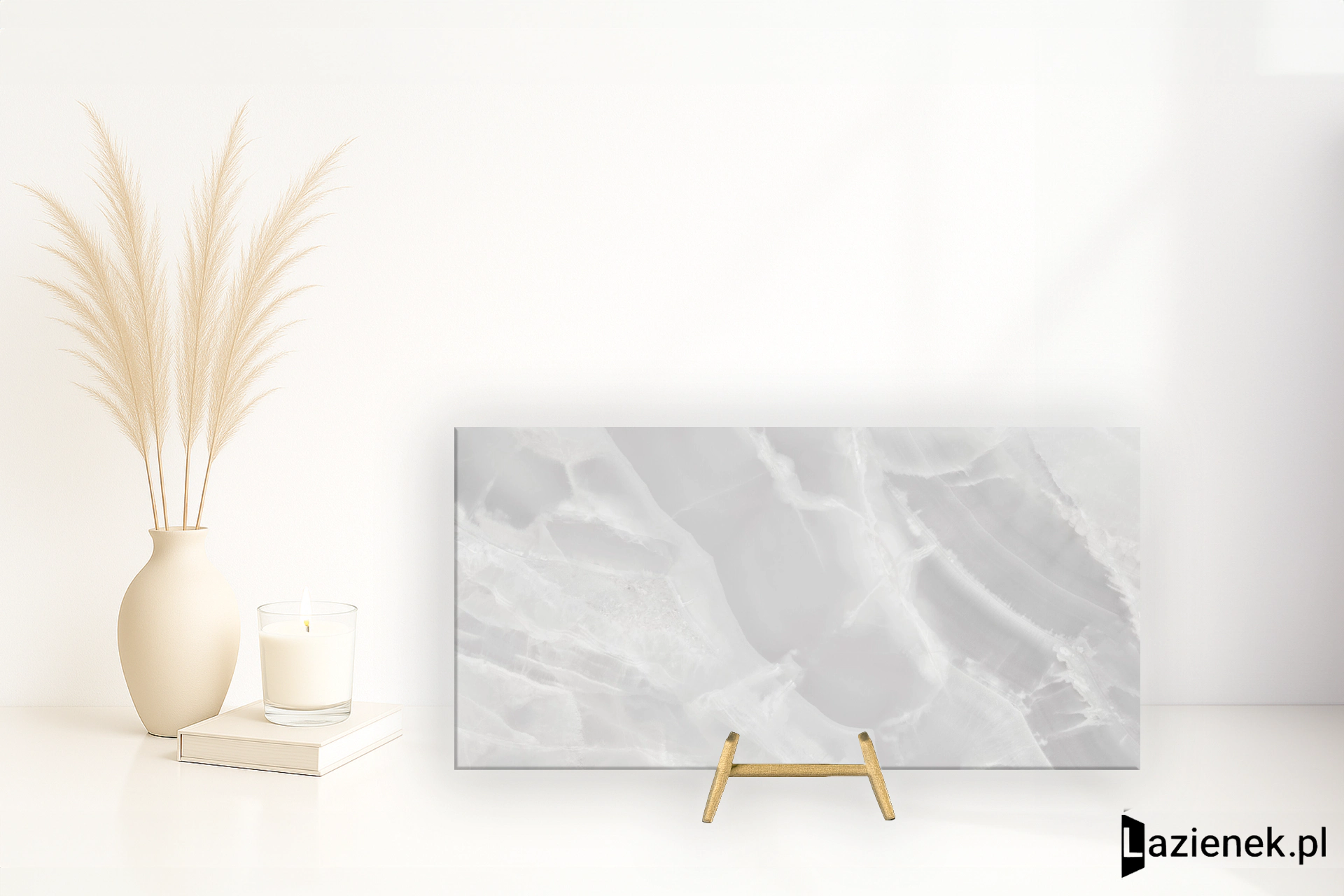 Cifre Mystica White wysoki połysk 60x120 cm gr. 11 mm - płytka rektyfikowana / 300000000000048956