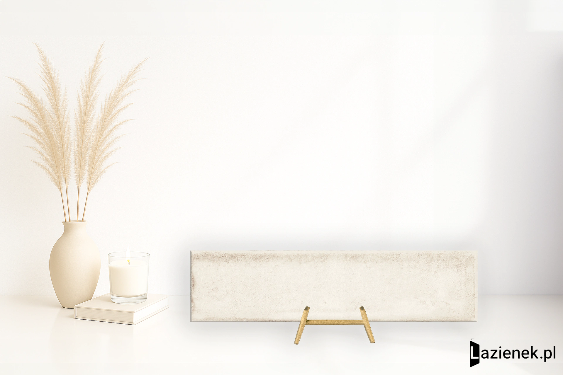 Cifre Alchimia Ivory błyszcząca 7.5x30 cm gr. 9 mm - płytka rektyfikowana / 300000000000042762