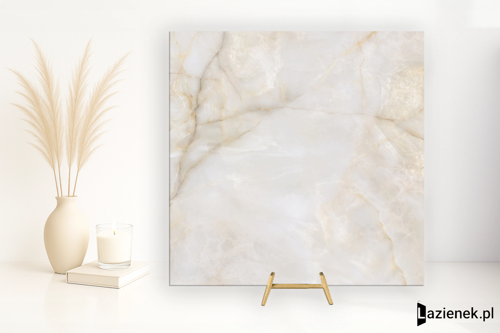 Cifre Onix Cream błyszcząca 120x120 cm gr. 11 mm - płytka rektyfikowana / 300000000000048925