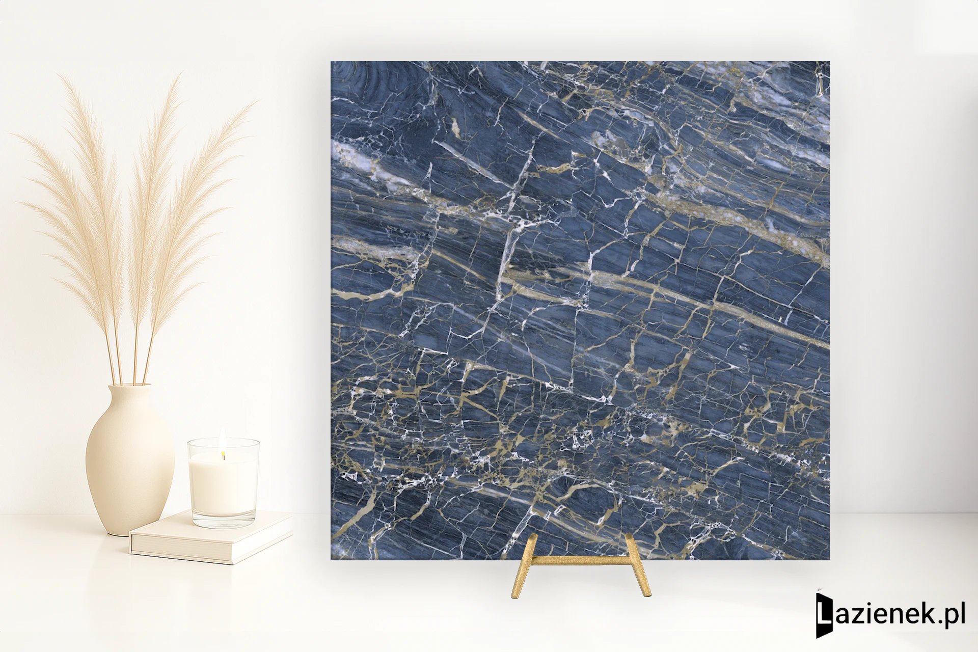 Cifre Golden Blue wysoki połysk 120x120 cm gr. 11 mm - płytka rektyfikowana / 300000000000045076