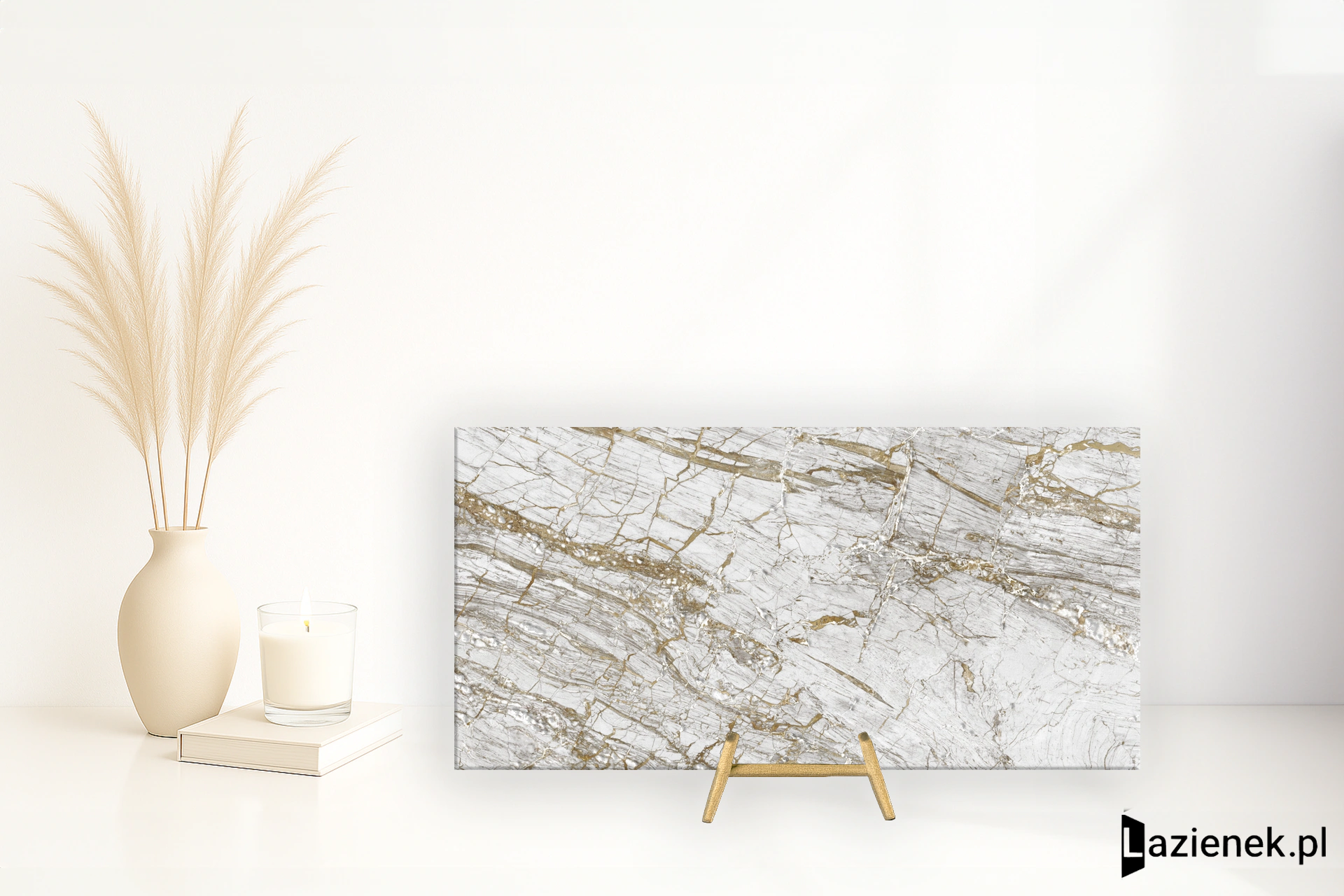 Cifre Golden White wysoki połysk 60x120 cm gr. 11 mm - płytka rektyfikowana / 300000000000042188