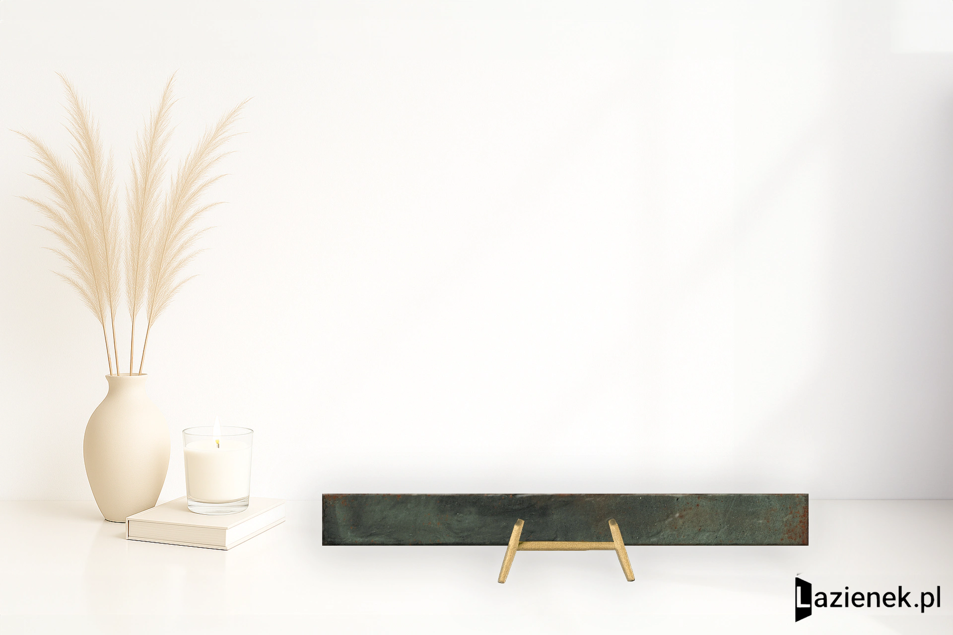 Cifre Genesi Green błyszcząca 4.8x45 cm gr. 8 mm - płytka rektyfikowana / 300000000000065378
