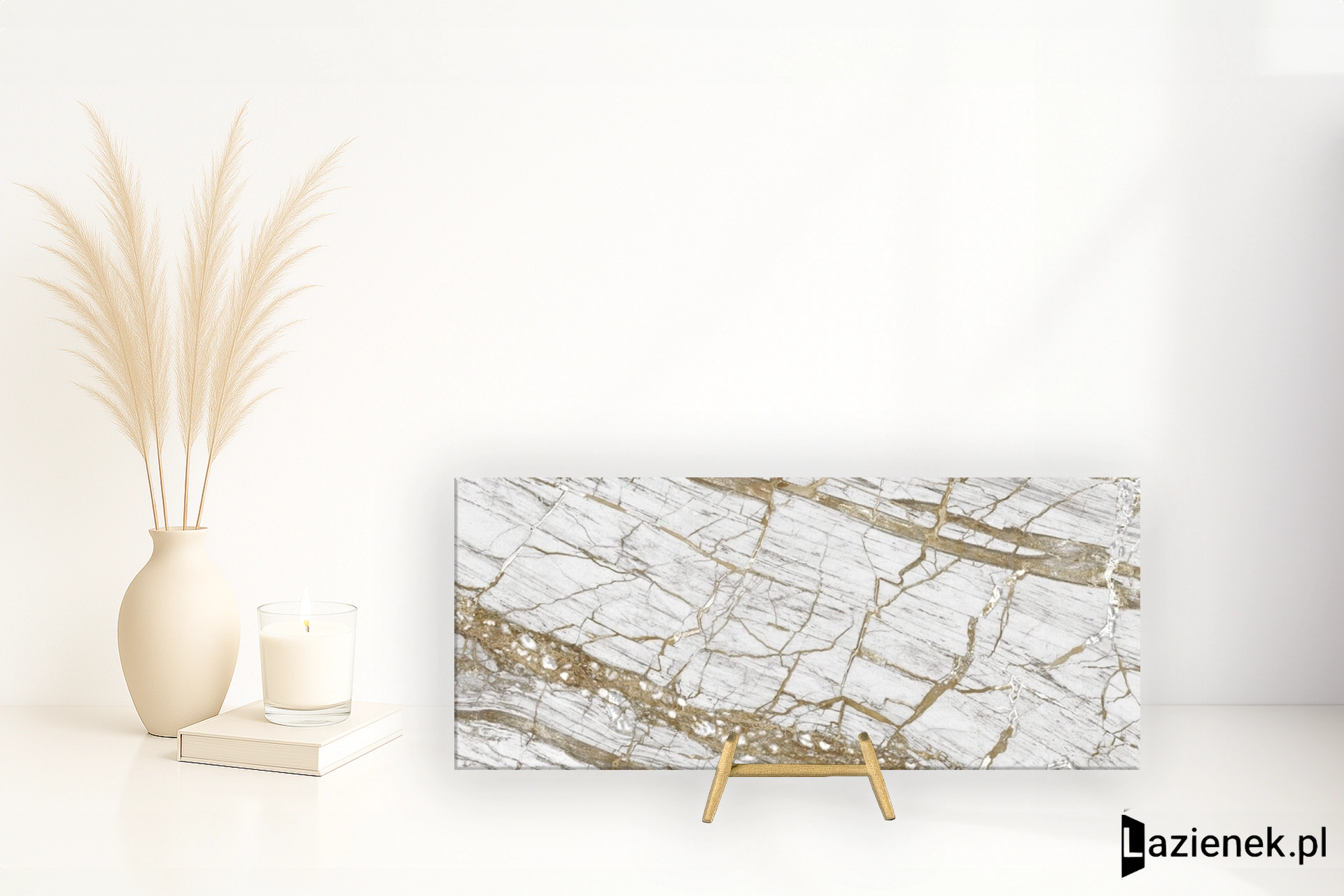 Cifre Golden White polerowana 120x280 cm gr. 6 mm - płytka rektyfikowana / 300000000000060804